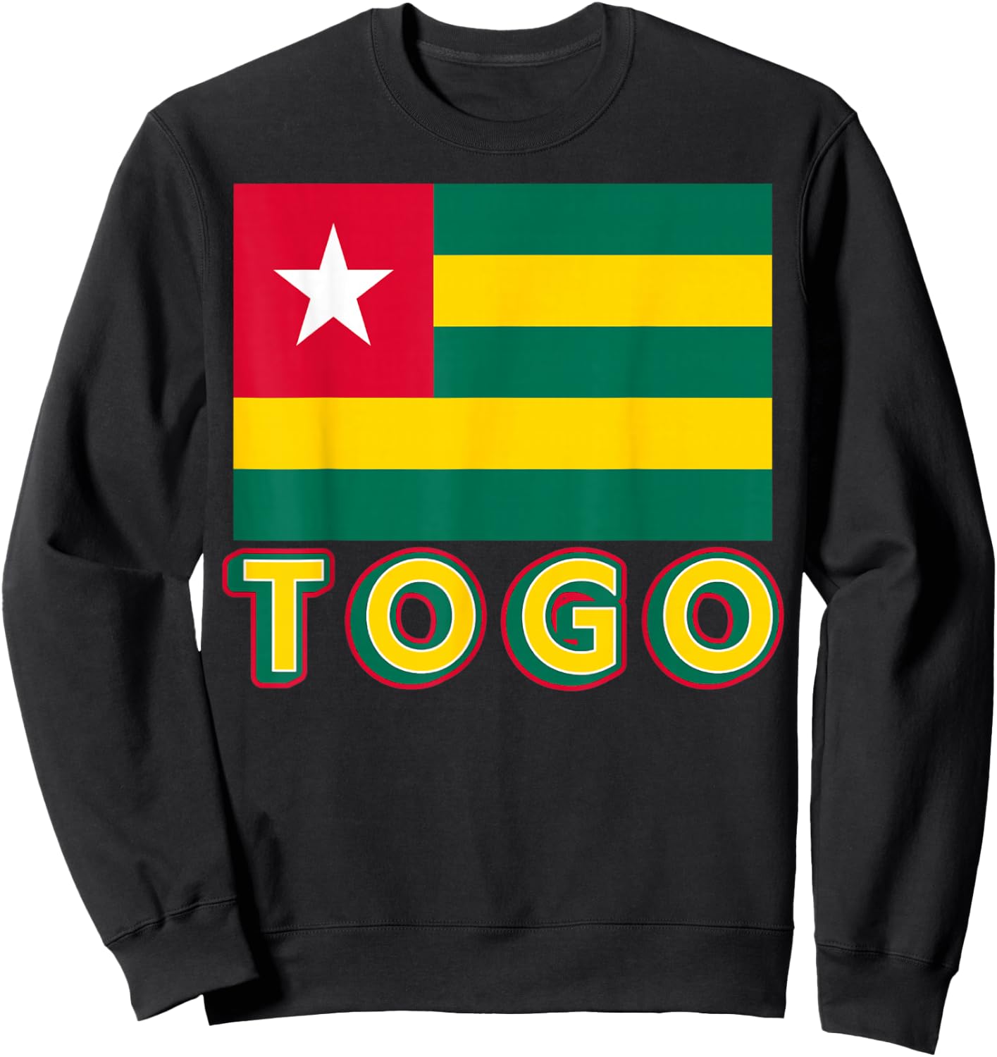 Togolese Flag Of Togo Patriotic African Men Women Kids Sweatshirt - Sweatshirt | Black