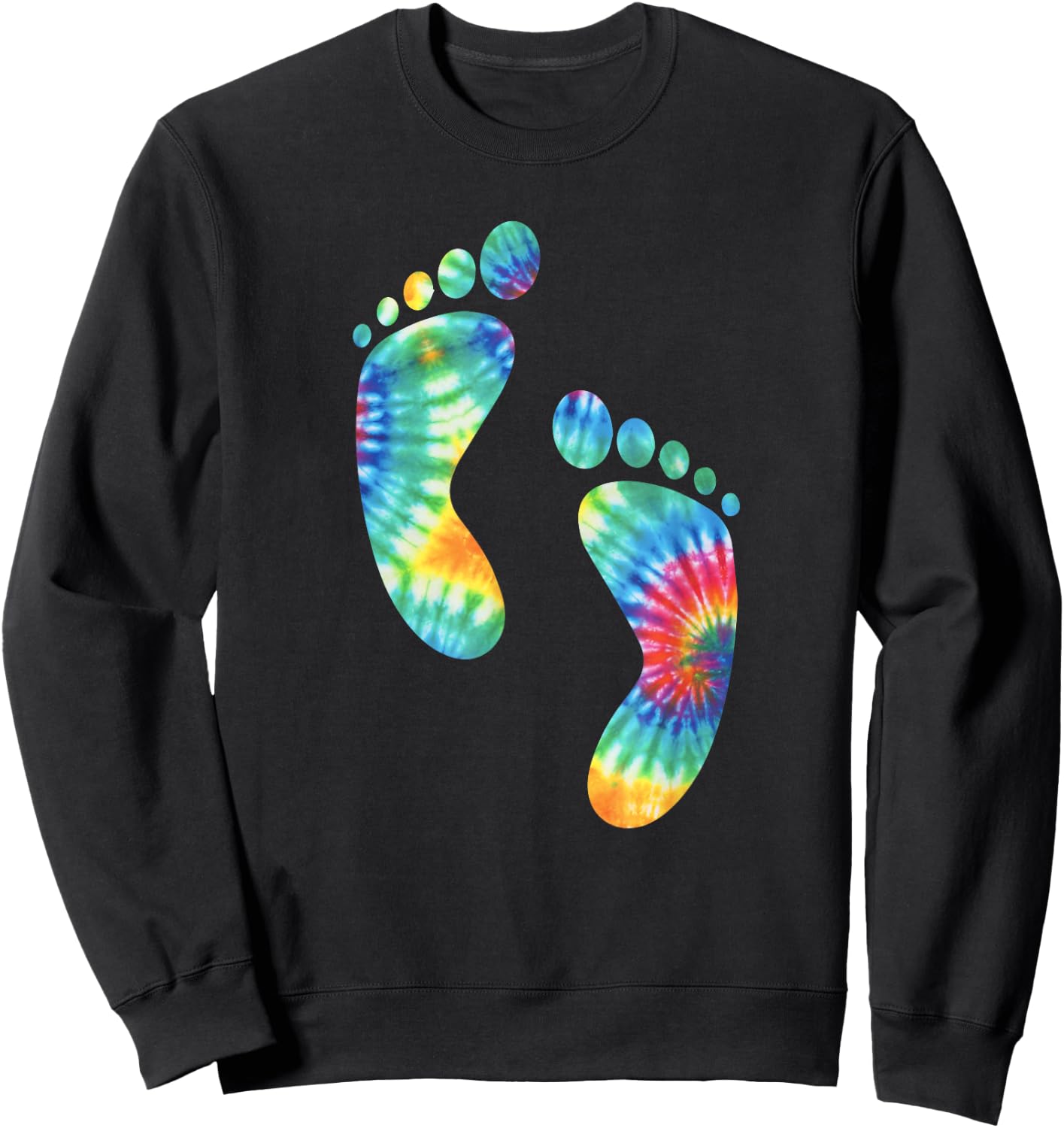 Tie Dye Foot Lover Shirt for Foot Fetish Feet Sweatshirt - Sweatshirt | Black