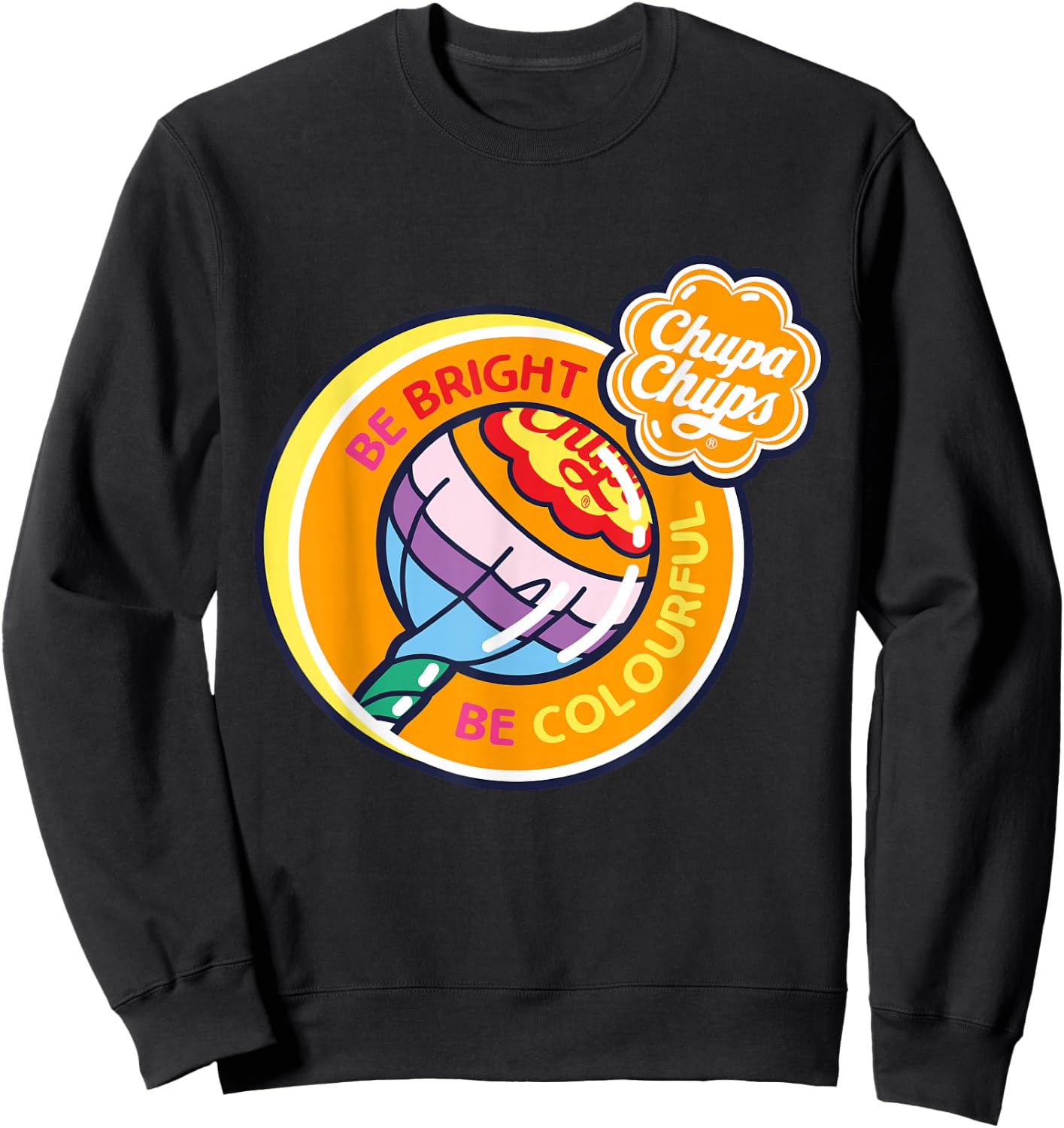 Chupa Chups Bright and Colorful Sweatshirt - Sweatshirt | Black