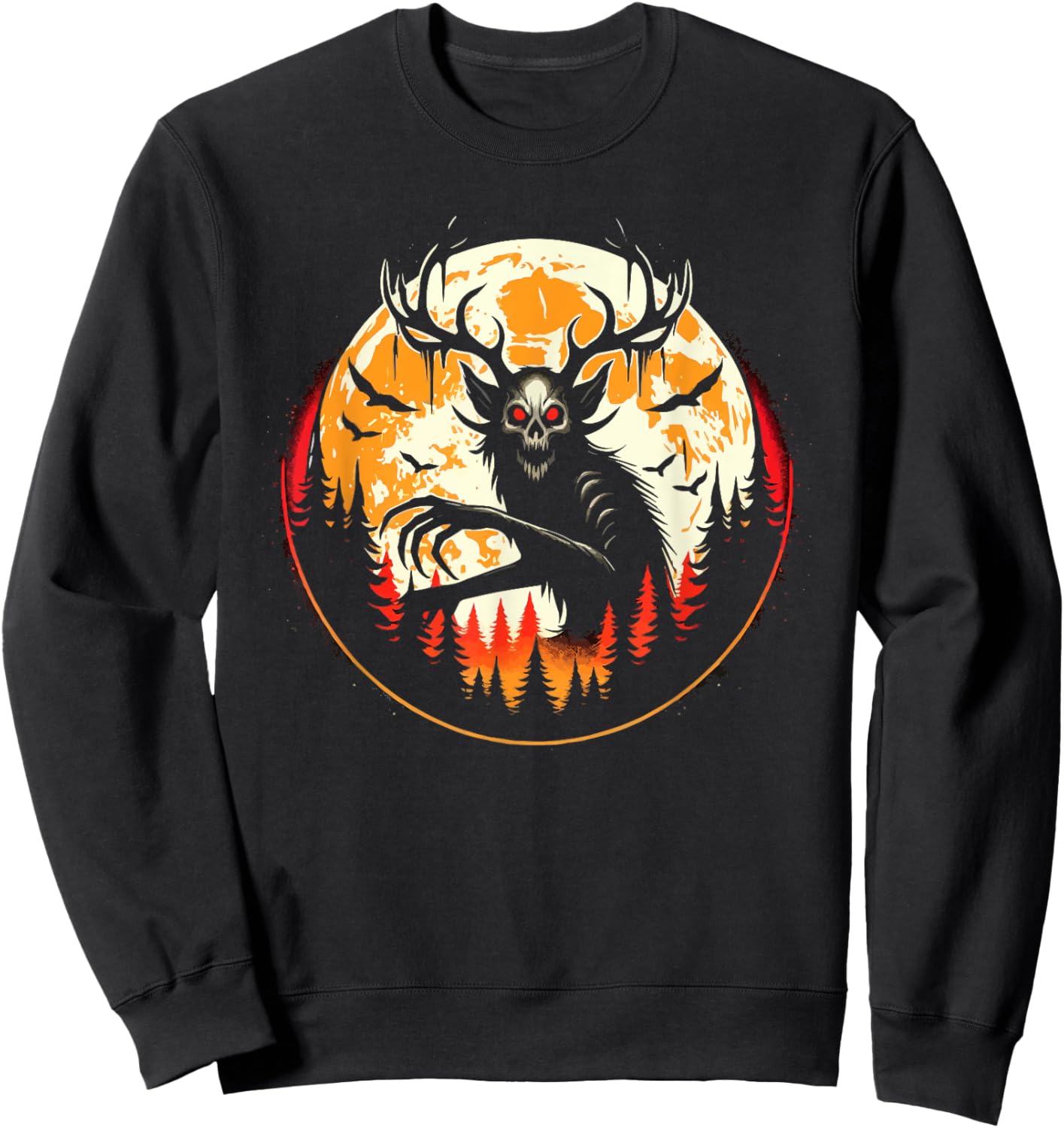 Wendigo Monster Legendary Creature Cryptozoology Cryptid Sweatshirt - Sweatshirt | Black