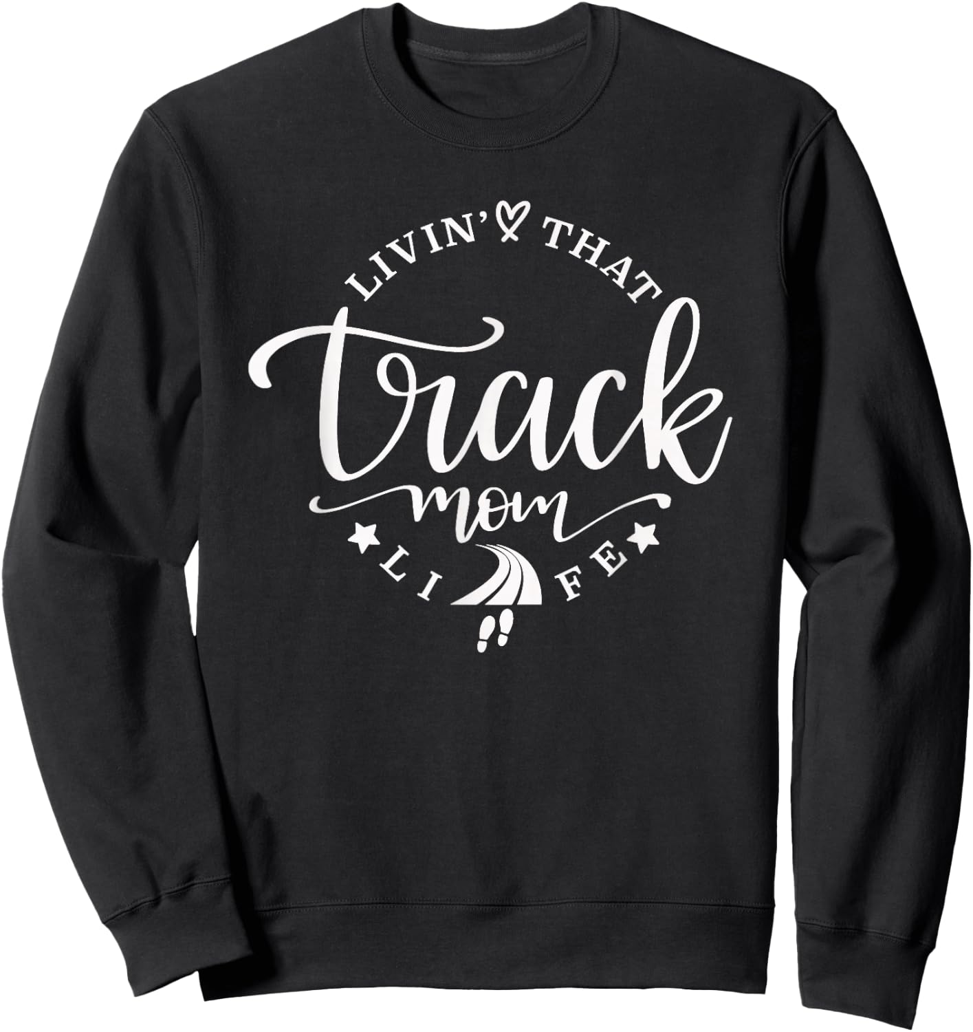 Track Mom Sweatshirt - Sweatshirt | Black