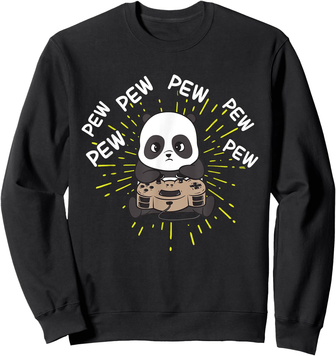 Gaming Panda Shirt | Gaming Panda Sweatshirt - Sweatshirt | Black