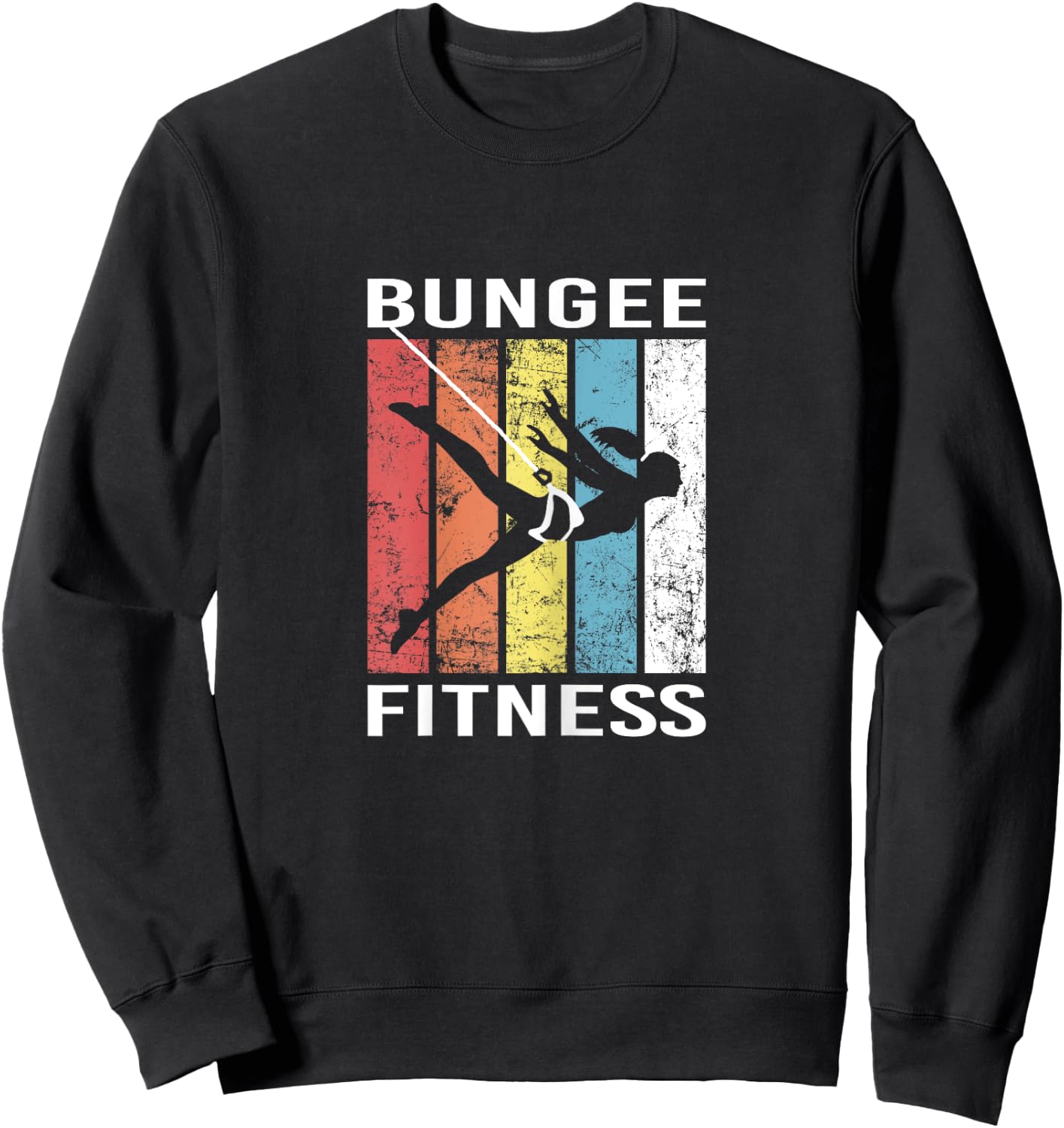 Bungee Fitness Training Fly Sling Workout Equipment Sweatshirt - Sweatshirt | Black
