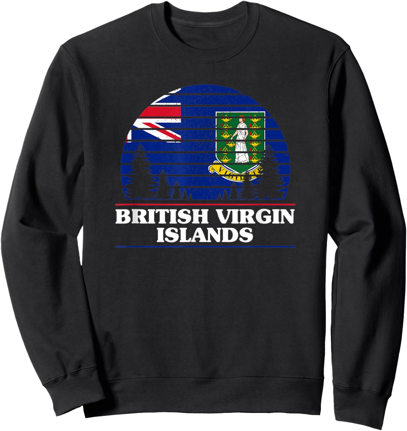 British Virgin Islands Sweatshirt - Sweatshirt | Black