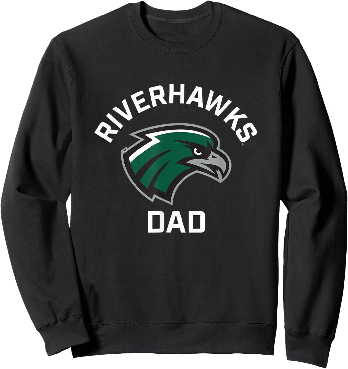 Northeastern State NSU RiverHawks Arched Dad Sweatshirt - Sweatshirt | Black