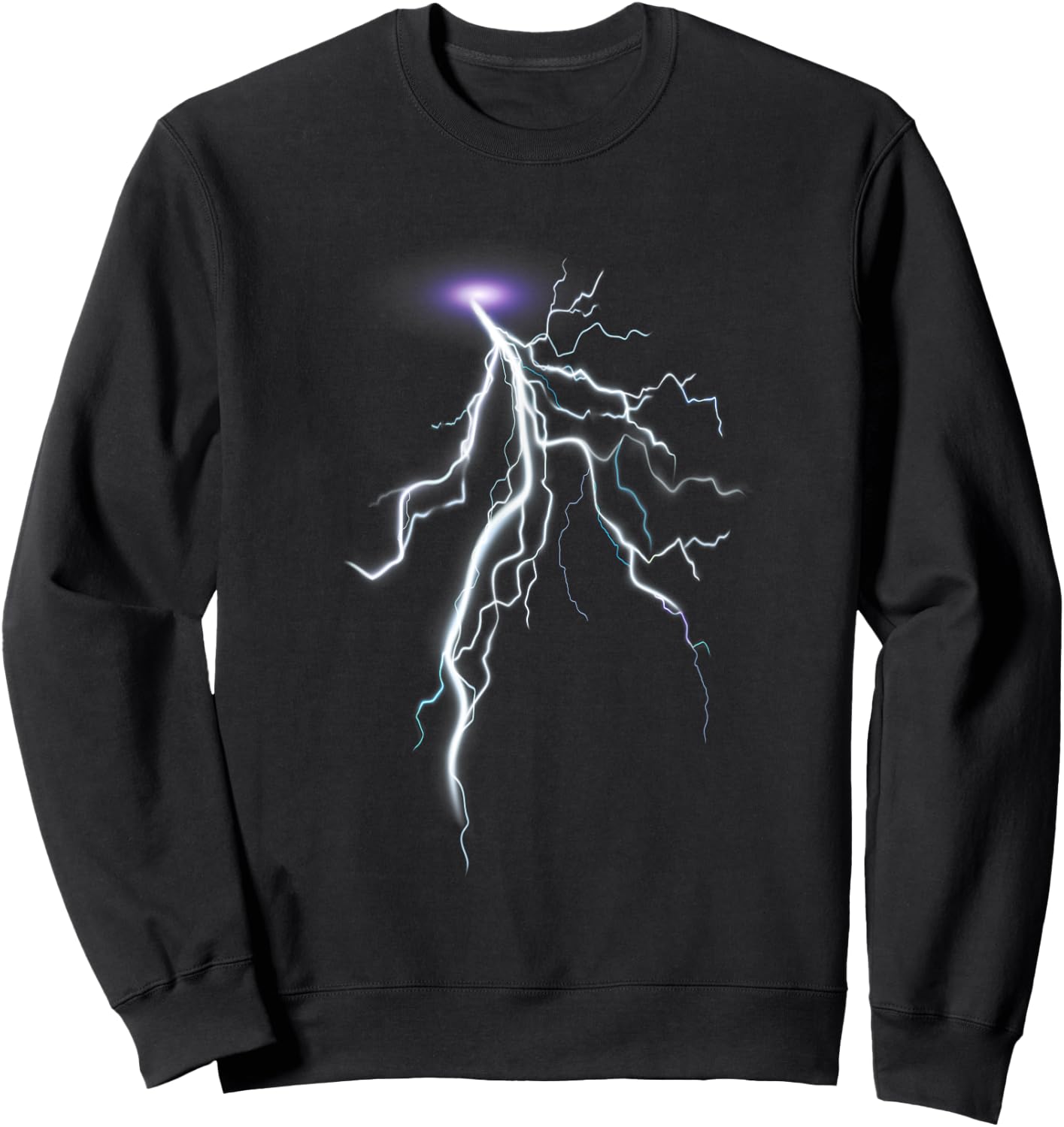 Lightning Storms I Lightning Bolt Sweatshirt - Sweatshirt | Black
