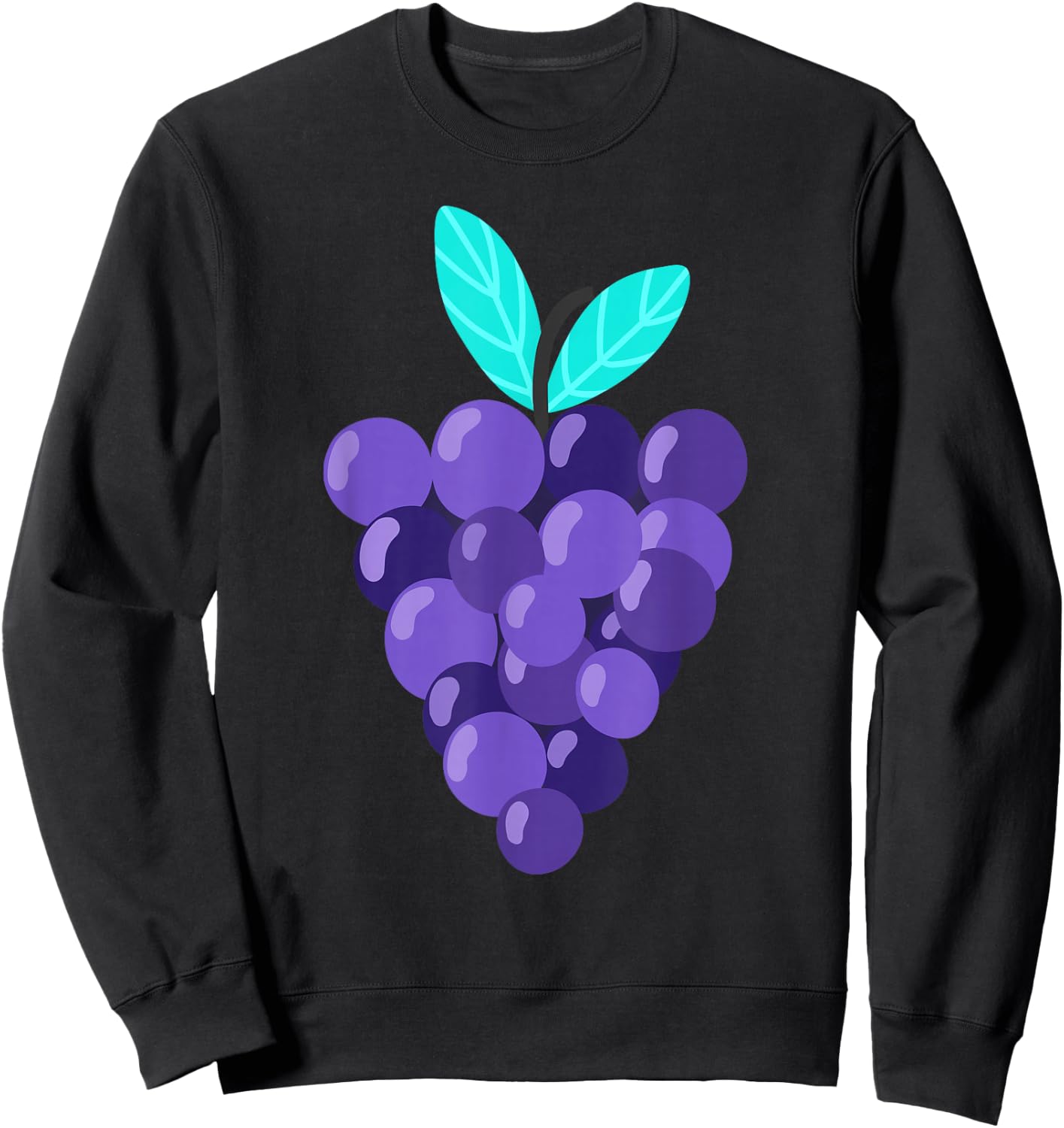 Funny Grape Matching Group Halloween Costume Sweatshirt - Sweatshirt | Black