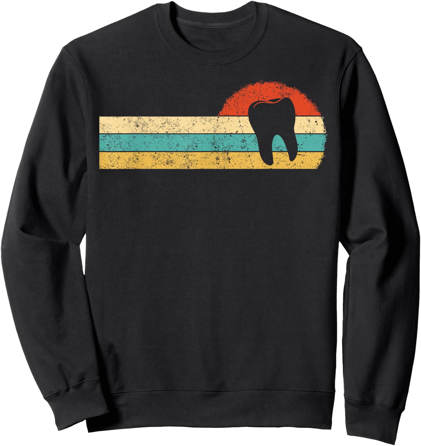 Dentist Retro Vintage Dental Surgeon Mouth Doctor Sweatshirt - Sweatshirt | Black