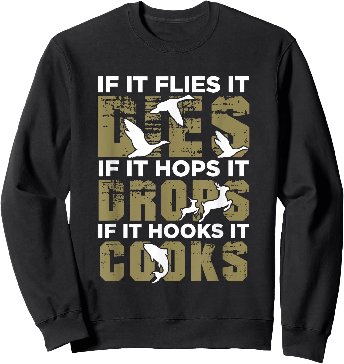 Hunting Shirt Funny Hunter Gift Women Deer Hunt Sweatshirt - Sweatshirt | Black