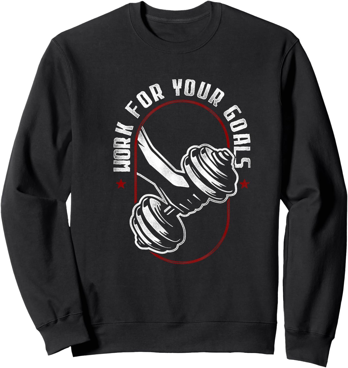 Fitness Motivation Inspirational Quote Fitness Sweatshirt - Sweatshirt | Black