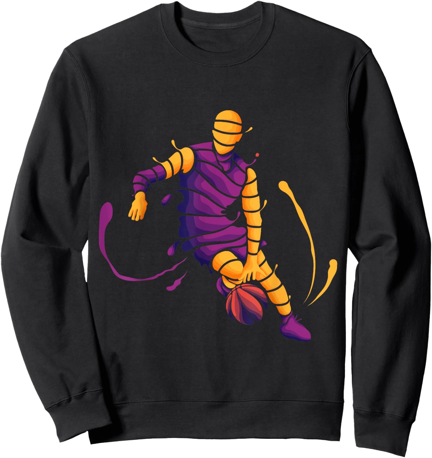The Legend Basketball Dribble For The Basketball Lovers Sweatshirt - Sweatshirt | Black