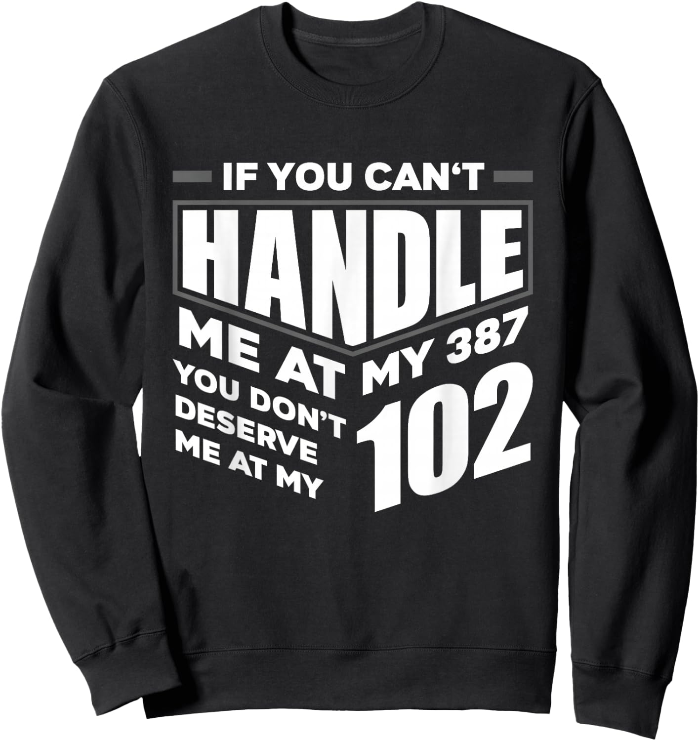 Funny If You Can't Handle Me Diabetic Type 1 Diabetes T1D Sweatshirt - Sweatshirt | Black