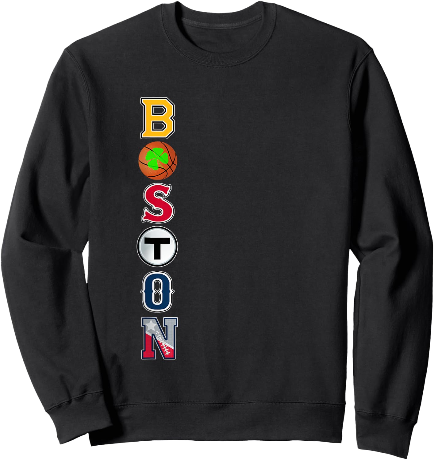 Bawston Townie Sports Team Fan Boston Mass New England Pride Sweatshirt - Sweatshirt | Black