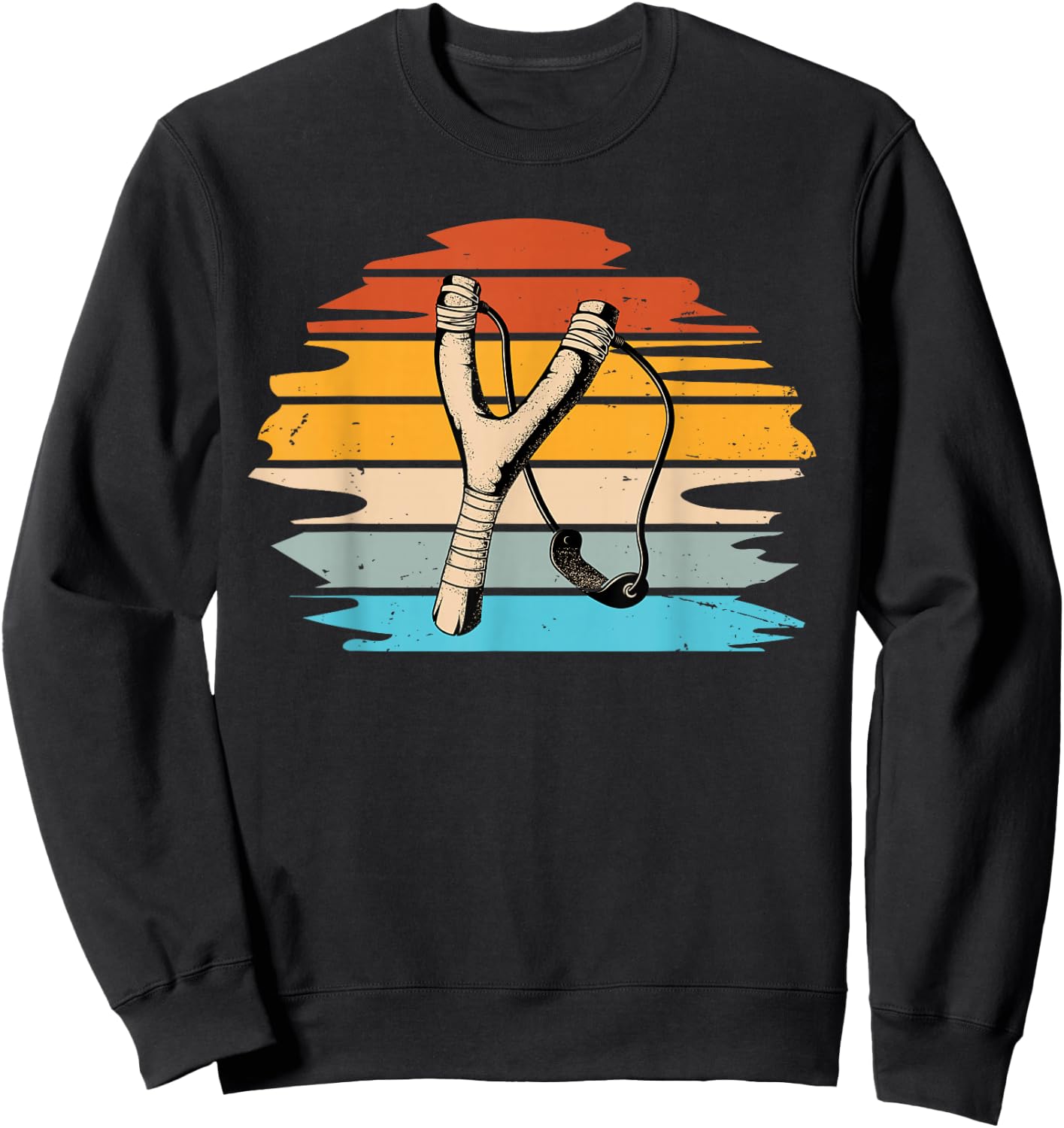 Catapult and Slingshot Design for a Slingshot Lover Sweatshirt - Sweatshirt | Black