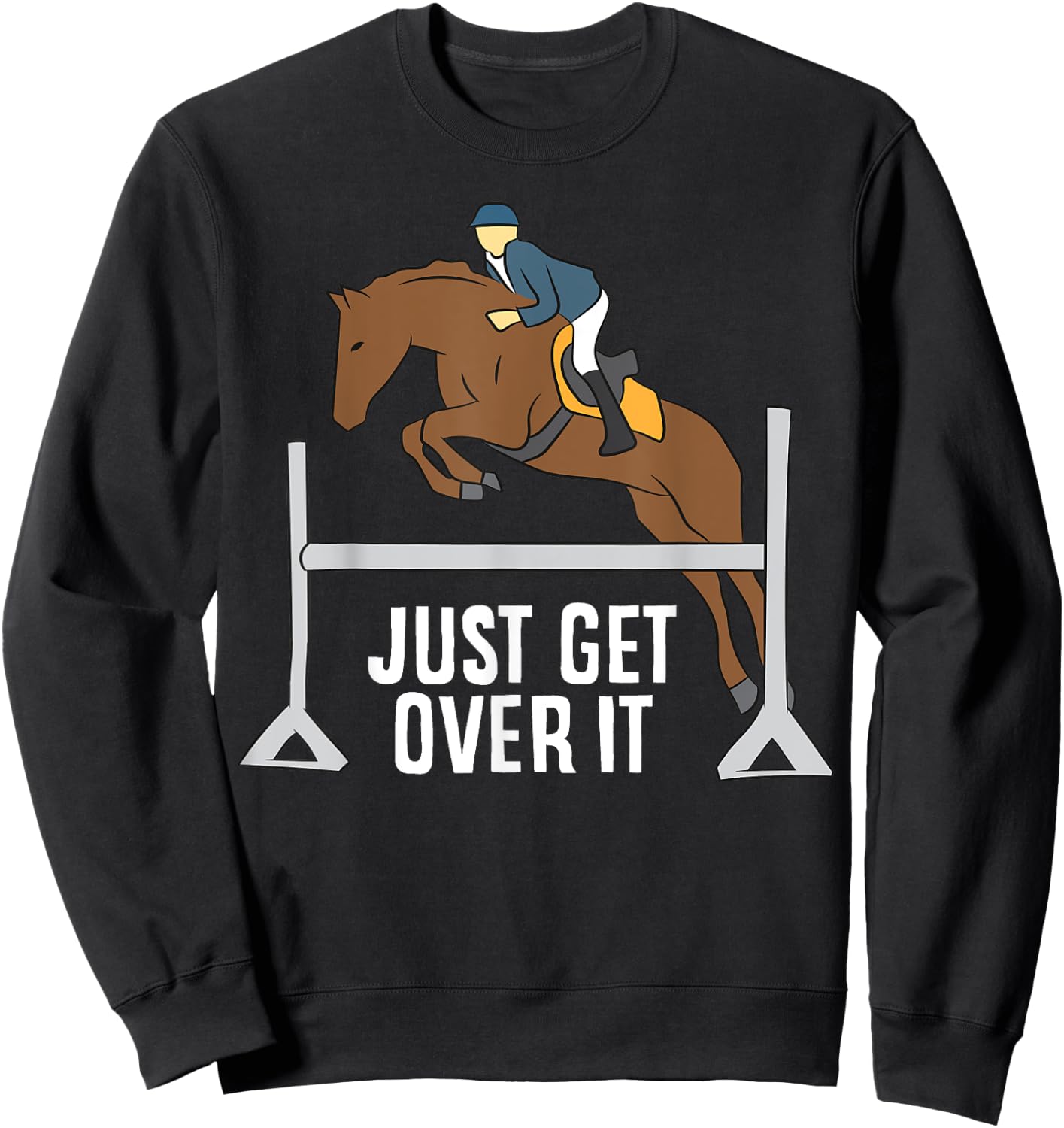 Hunter Jumper Horse Equestrian Love Horses Sweatshirt - Sweatshirt | Black
