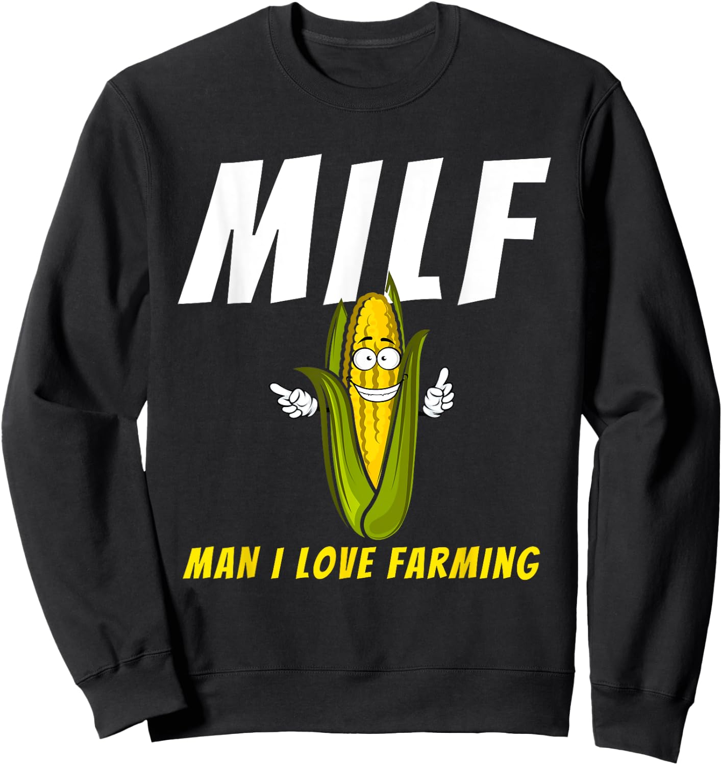 Man I Love Farming - Farmer & Farming Gift Sweatshirt - Sweatshirt | Black