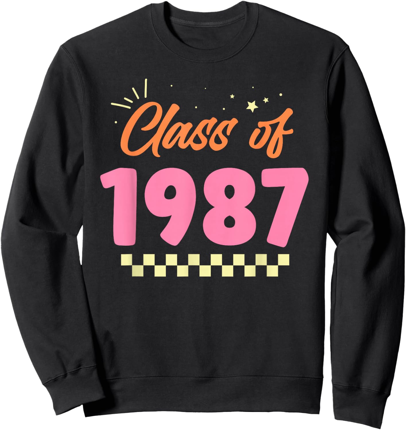 Class Of 1987 School Graduation Meetup Reunion Sweatshirt - Sweatshirt | Black