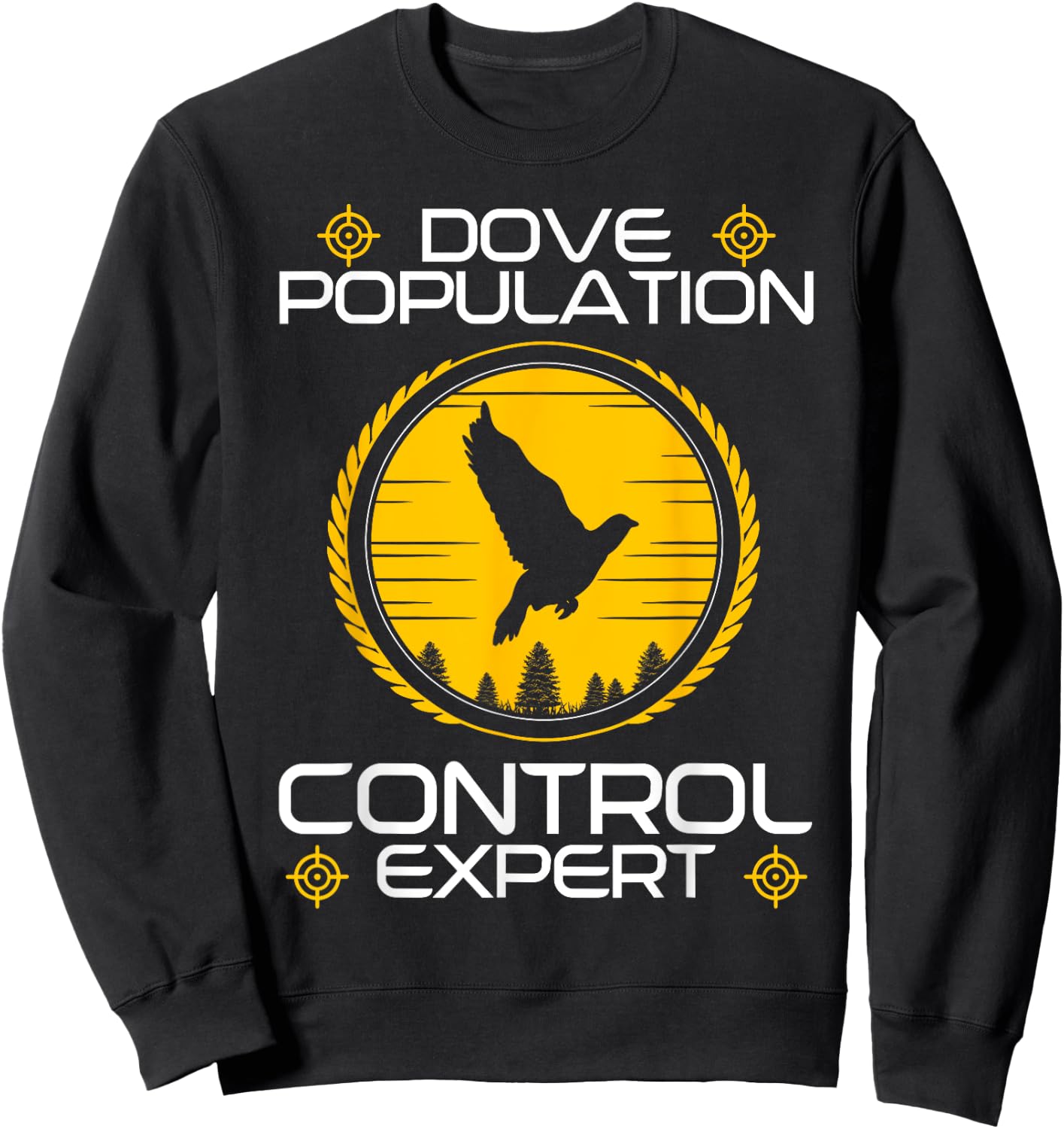 Dove Hunting Flying Bird Hunter Wing Shooting Wingshooters Sweatshirt - Sweatshirt | Black