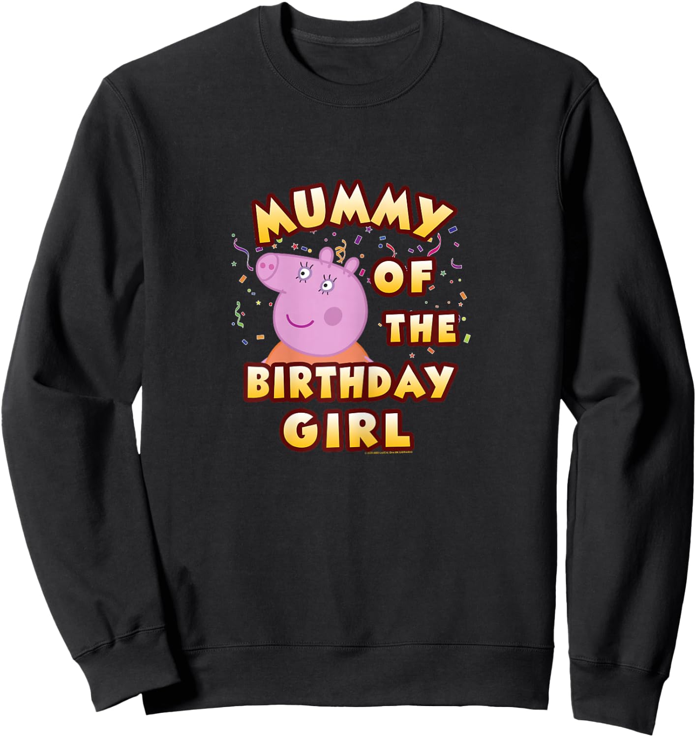 Peppa Pig Mummy of The Birthday Girl Sweatshirt - Sweatshirt | Black