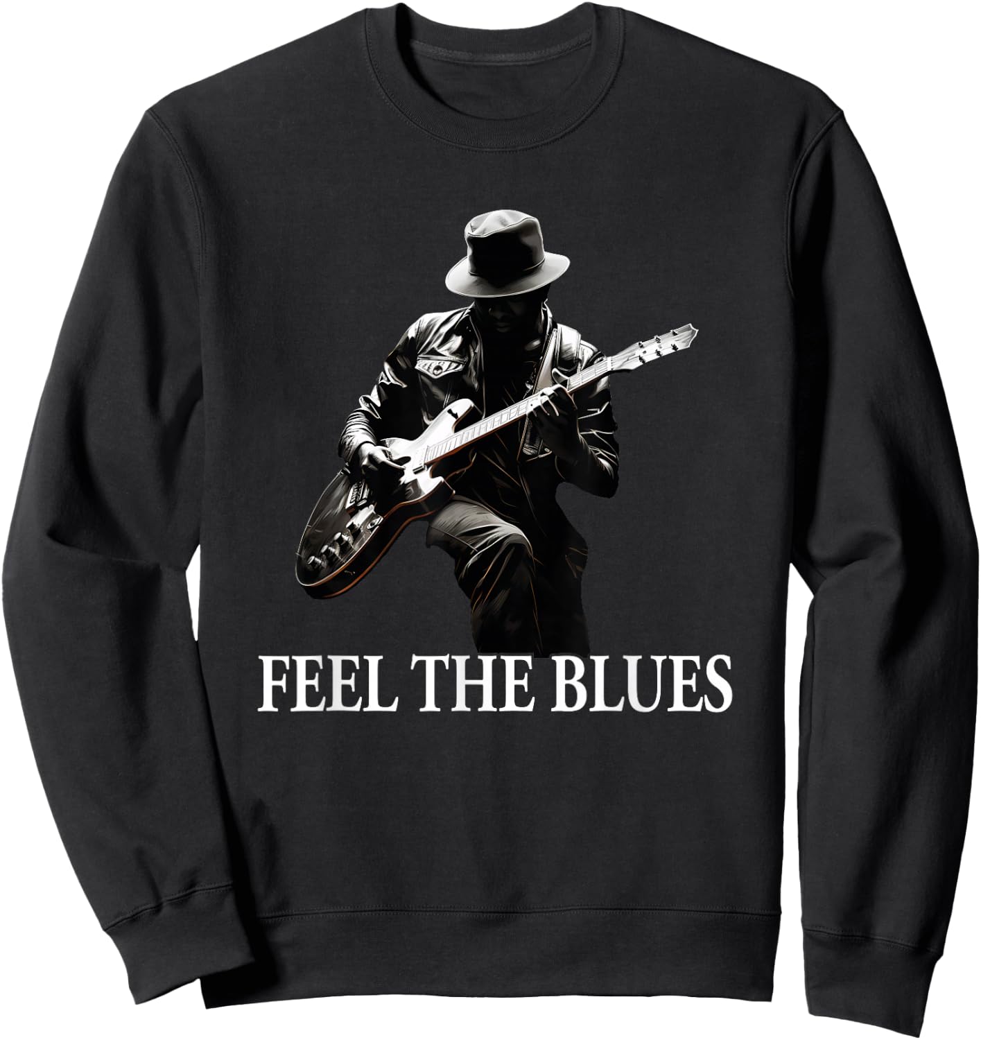 Blues Guitar Musicians Blues Music Sweatshirt - Sweatshirt | Black