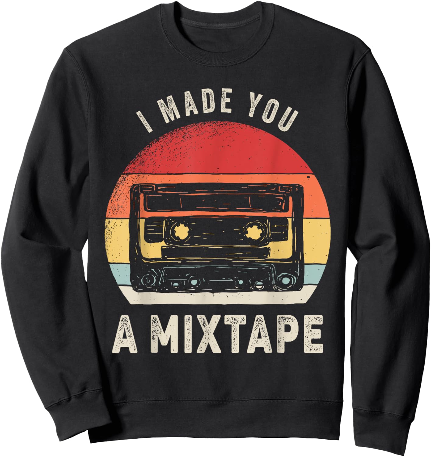 Catch Some Rays Vintage Retro Mixtape 80s 90s Sweatshirt - Sweatshirt | Black