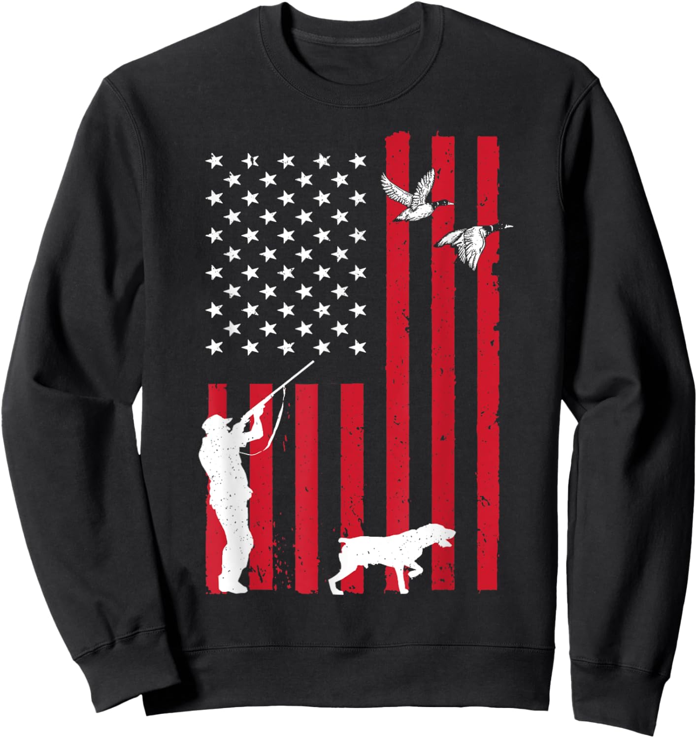 Duck Hunting Art Women Kids Duck Hunter Duck Hunting Sweatshirt - Sweatshirt | Black