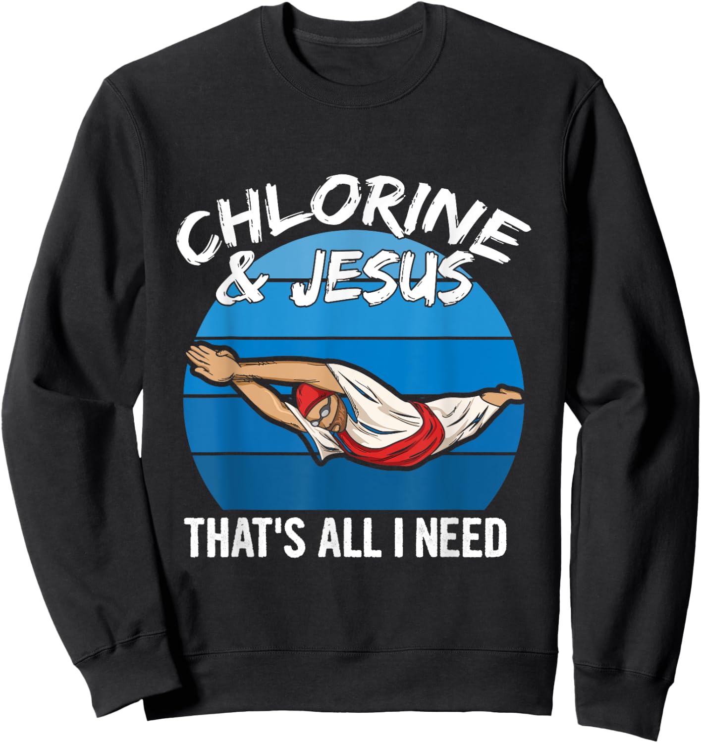 Swim Team Quote for a Swim Team Member Sweatshirt - Sweatshirt | Black