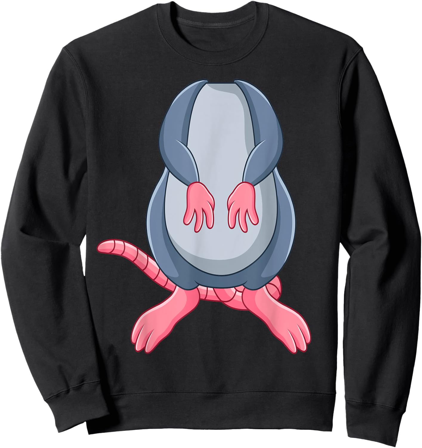 Funny Mouse Rat Body Headless Easy Halloween Costume Sweatshirt - Sweatshirt | Black