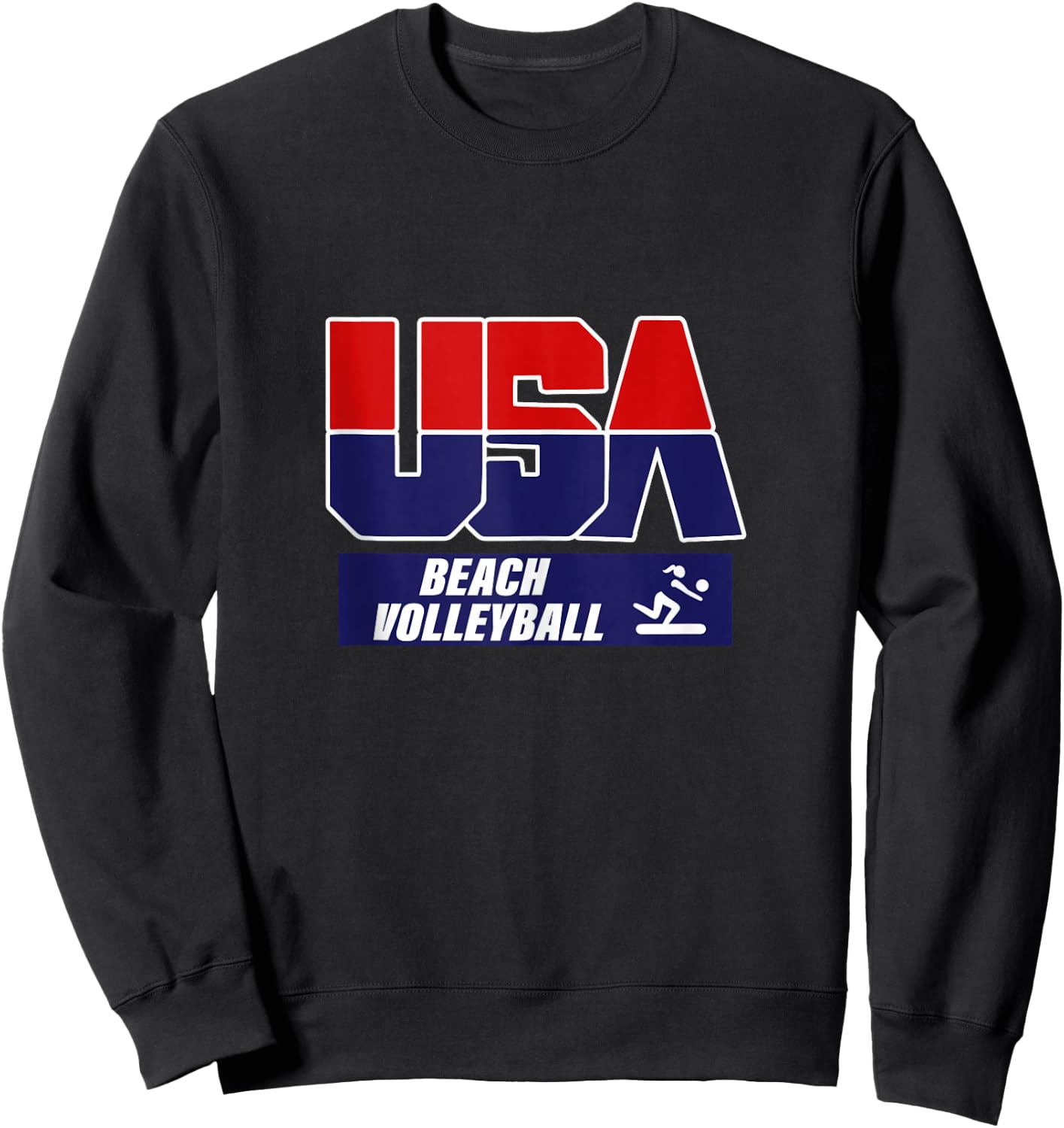 Beach Volleyball 2021 USA Sweatshirt - Sweatshirt | Black