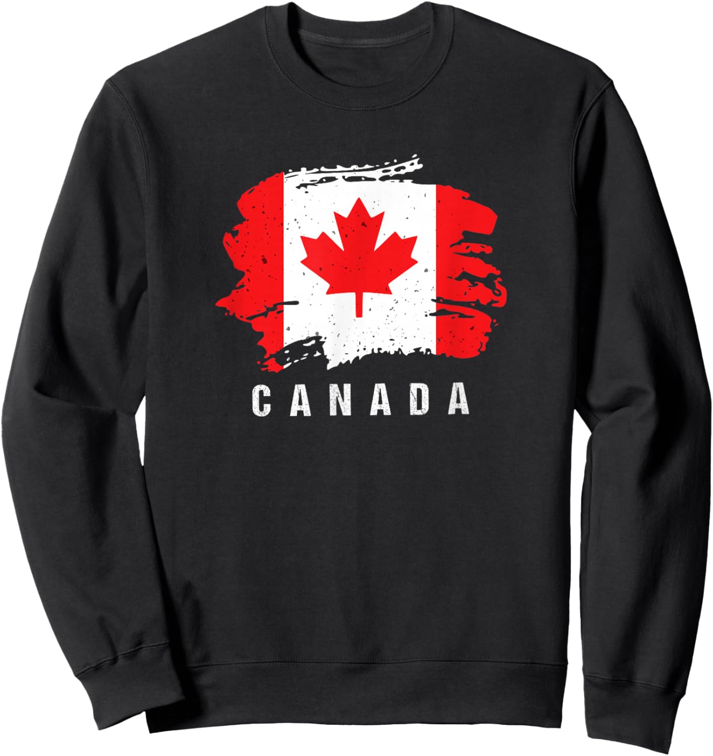 Canada Flag Country Souvenir Sweatshirt - Sweatshirt | Black