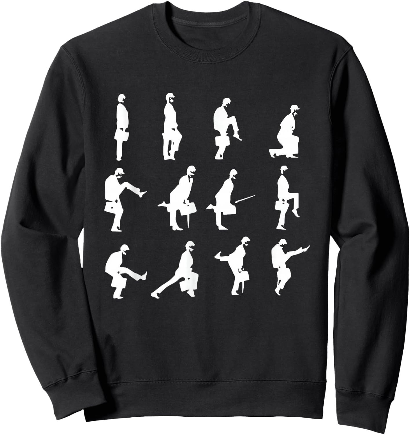 The Ministry of Silly Walks Vintage Evolution Sweatshirt - Sweatshirt | Black