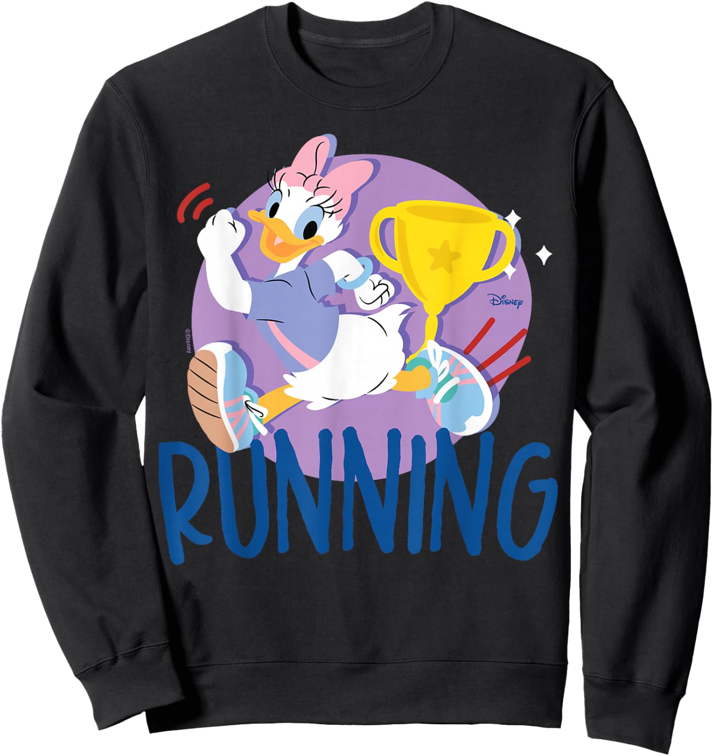 Daisy Duck - Running Trophy Exercise Track And Field Sweatshirt - Sweatshirt | Black
