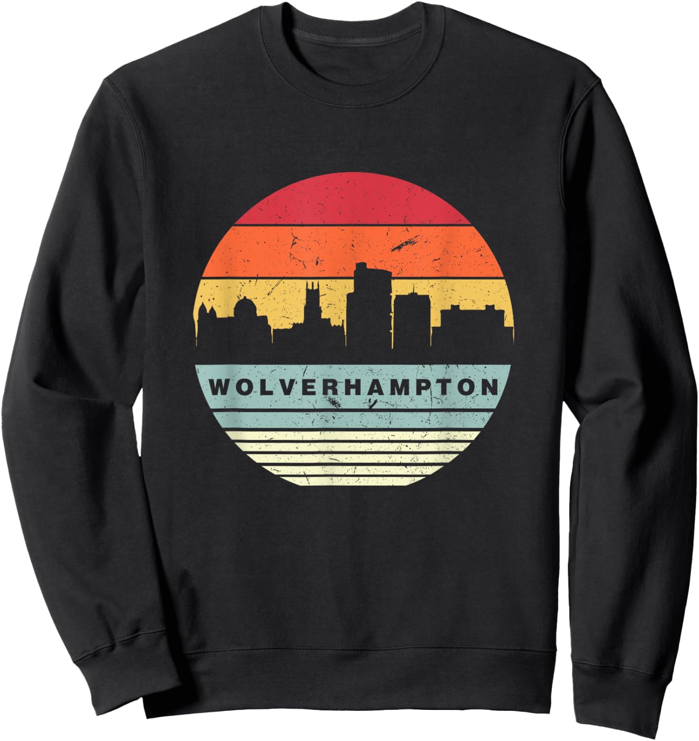 Retro Vintage Matching Wolverhampton Sweatshirt - Sweatshirt | Black