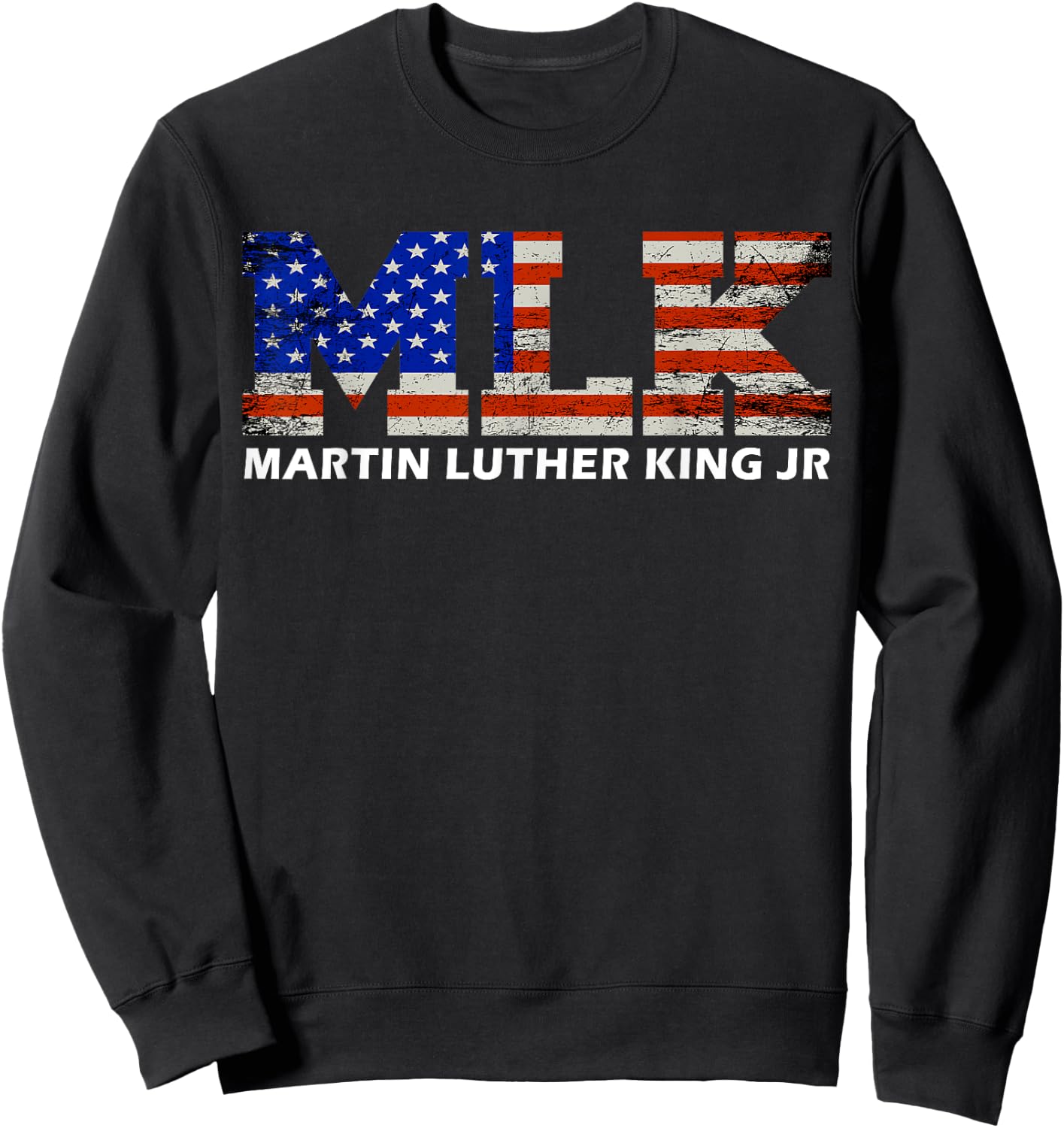 Martin Luther King jr Day Funny MLK vintage freedom gift Sweatshirt - Sweatshirt | Black