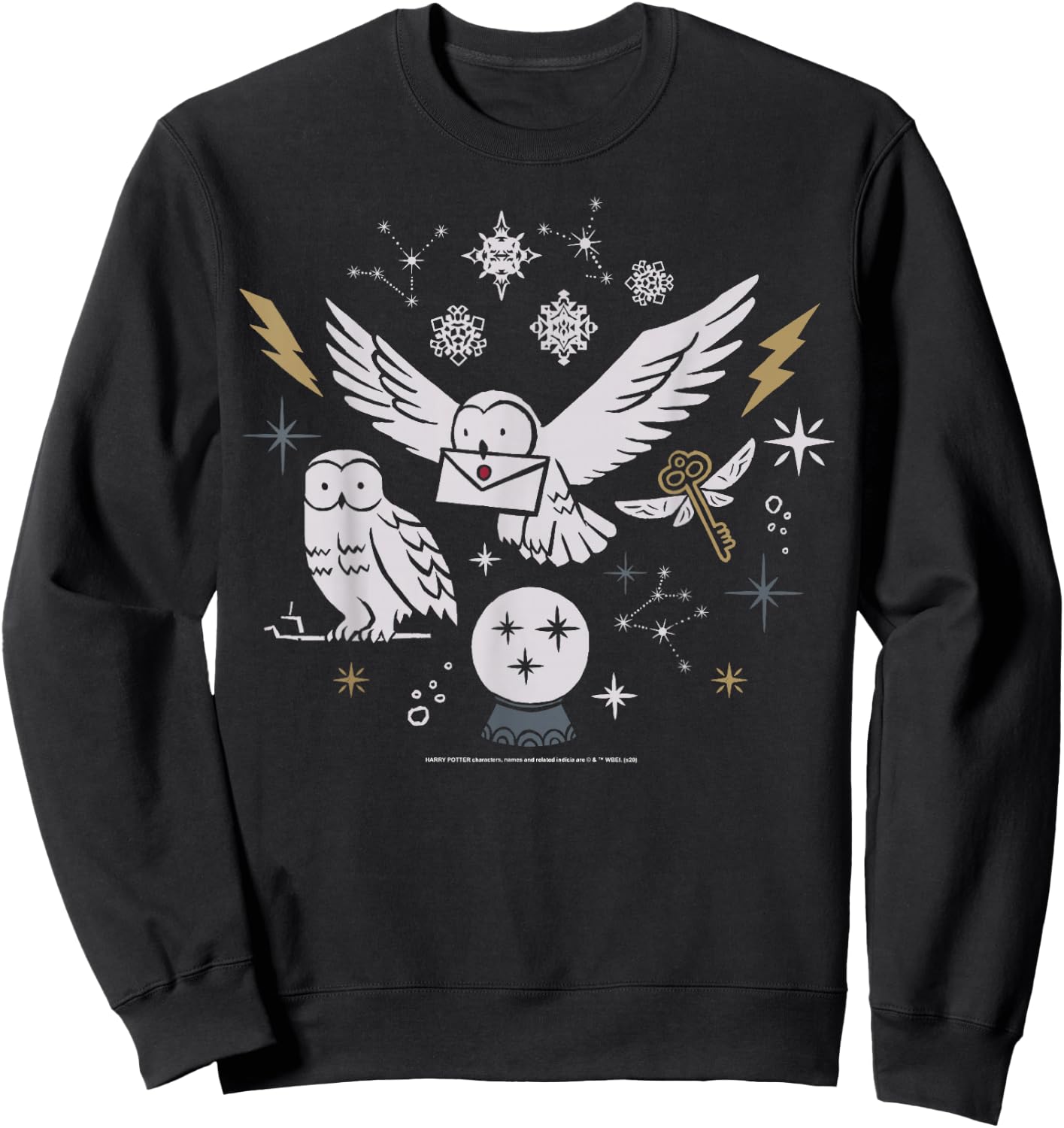 Harry Potter Christmas Winter Owls Sweatshirt - Sweatshirt | Black