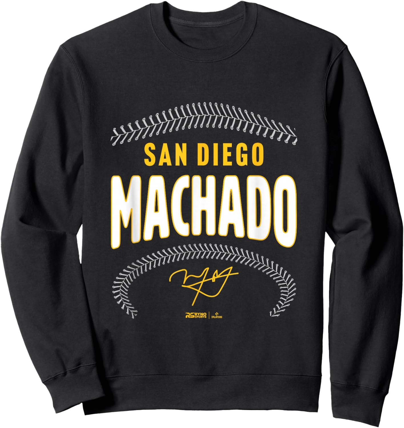 Manny Machado San Diego Baseball Name & Number (Front&Back) Sweatshirt - Sweatshirt | Black