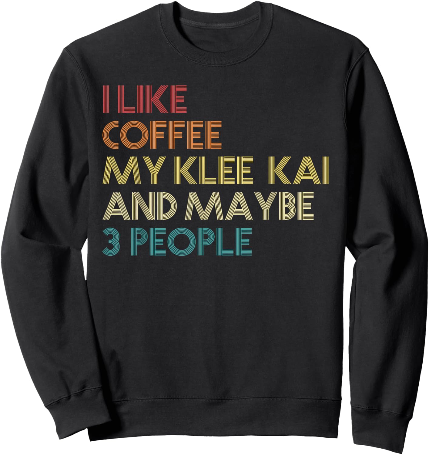 Alaskan Klee Kai Dog Owner Coffee Lovers Quote Vintage Retro Women Sweatshirt - Sweatshirt | Black