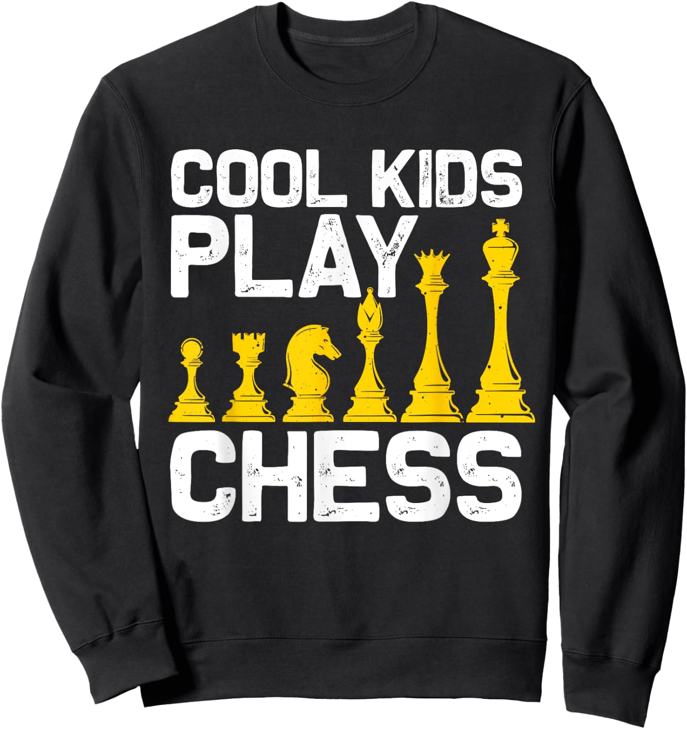 Funny Chess Gift Boys Girls Kids Chess Player Men Women Sweatshirt - Sweatshirt | Black