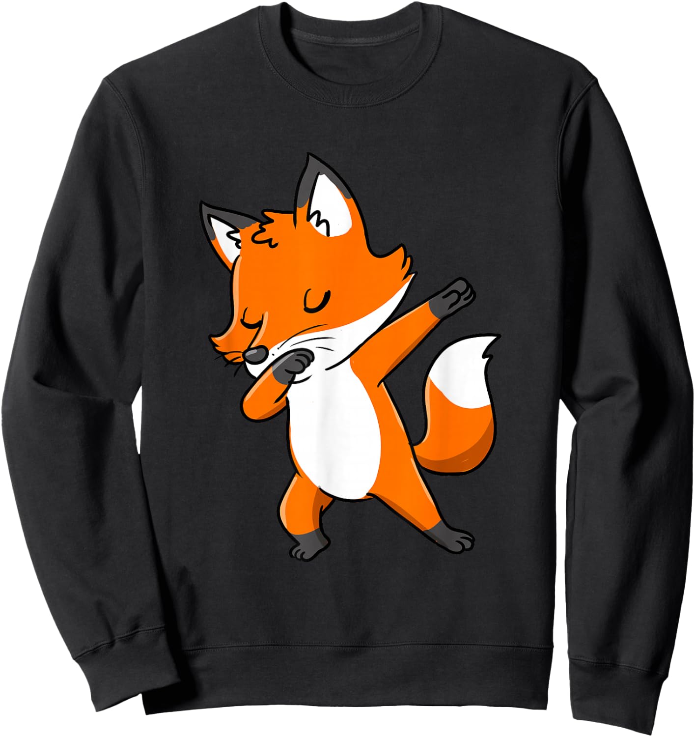 Dabbing Fox Sweatshirt - Sweatshirt | Black