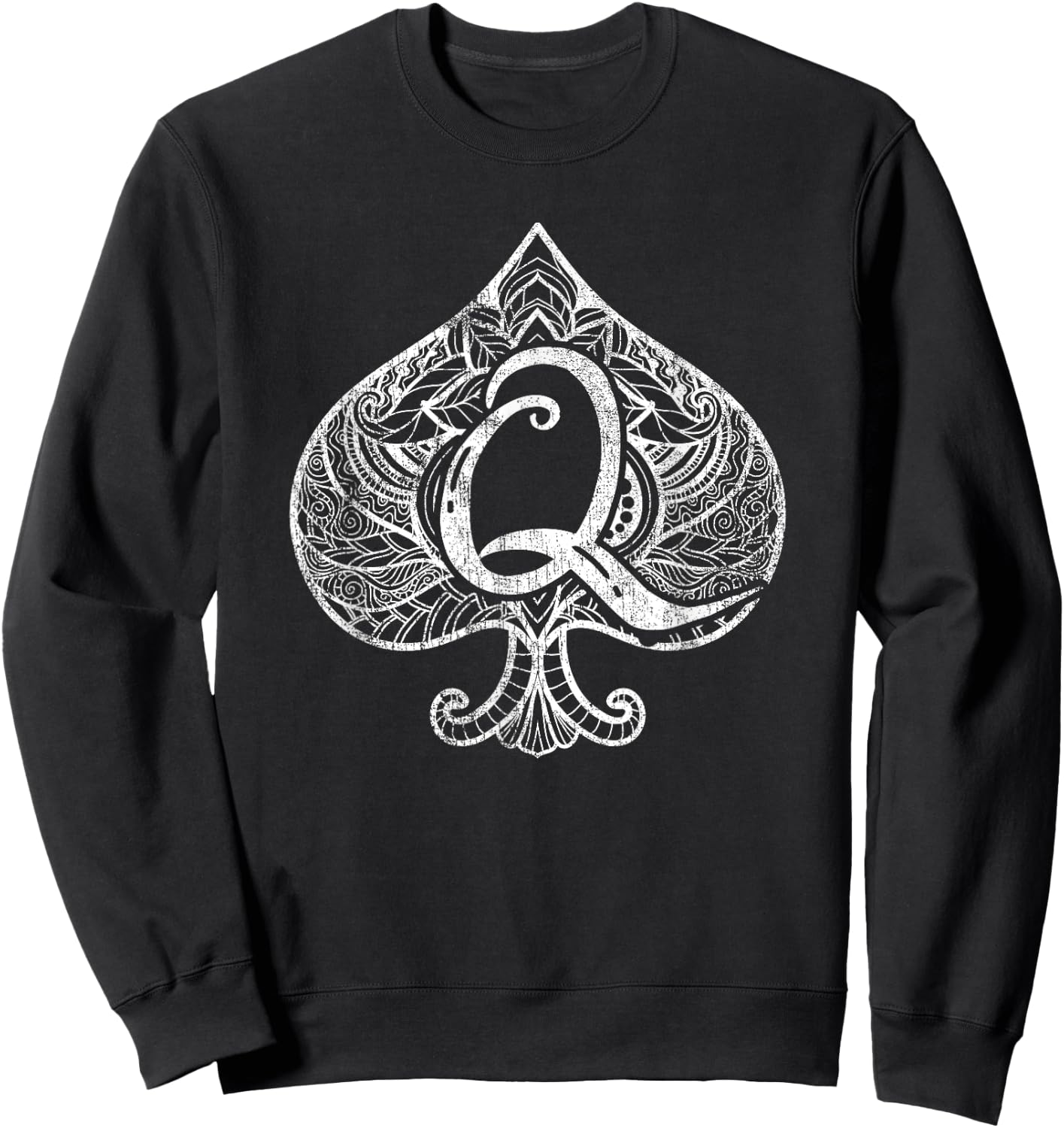 "Queen of Spades" Sweatshirt - Sweatshirt | Black