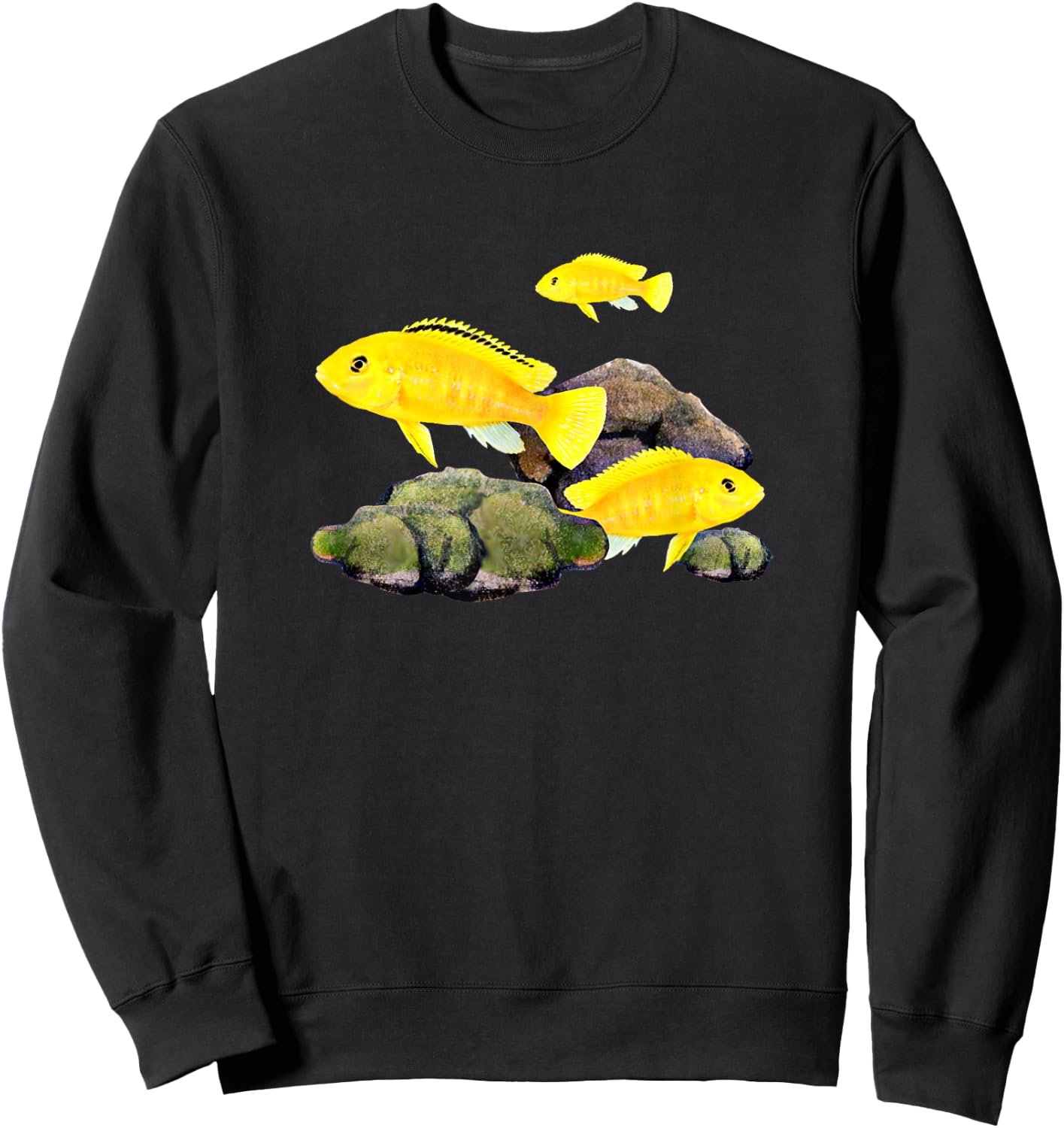 Electric Yellow Labs Cichlids Aquarium Fish Keepers Breeder Sweatshirt - Sweatshirt | Black