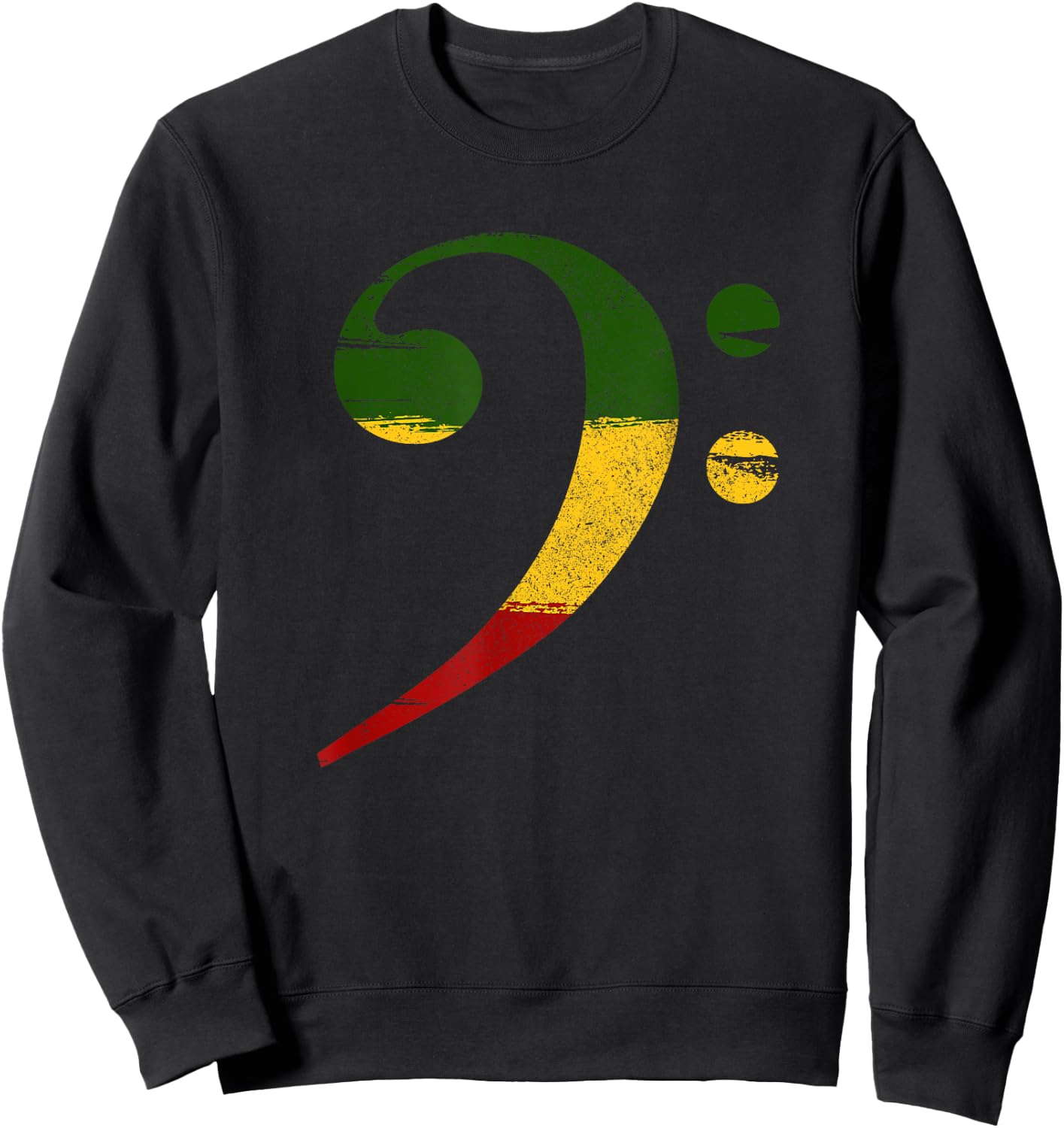Reggae bass bassist Rastafarian Sweatshirt - Sweatshirt | Black