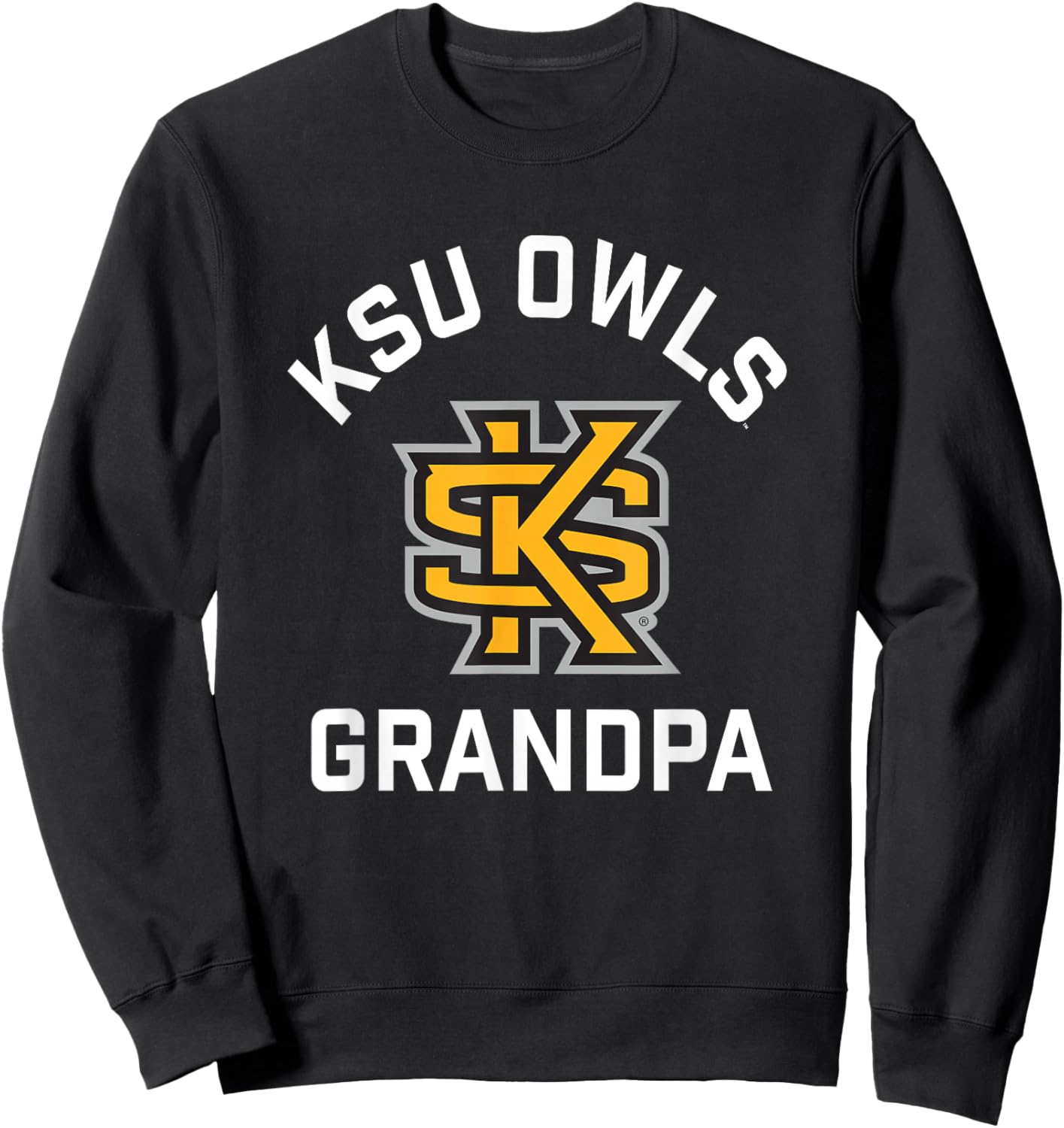 Kennesaw State University Owls Arched Grandpa Sweatshirt - Sweatshirt | Black