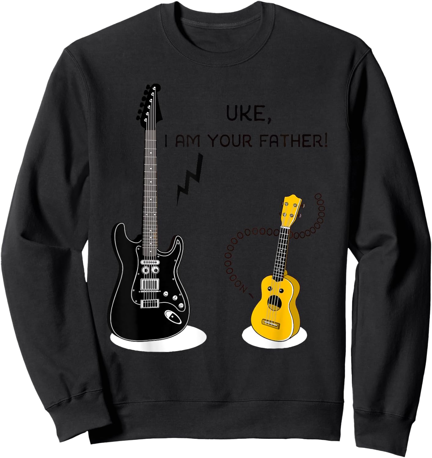 UKE I Am Your father - Funny Guitar Sweatshirt - Sweatshirt | Black