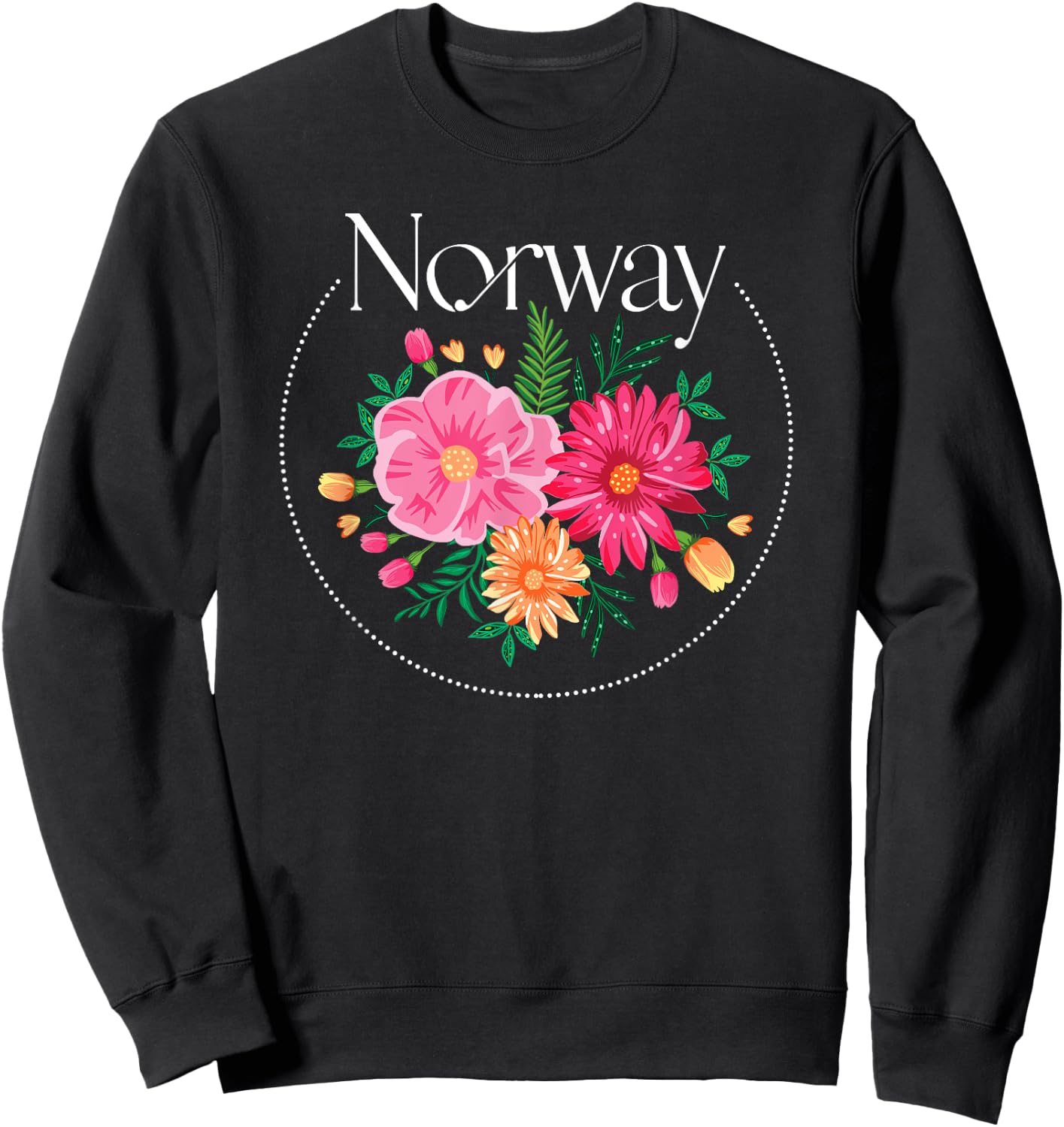 Norway Nature Mountain Hiking Gift Norway Sweatshirt - Sweatshirt | Black