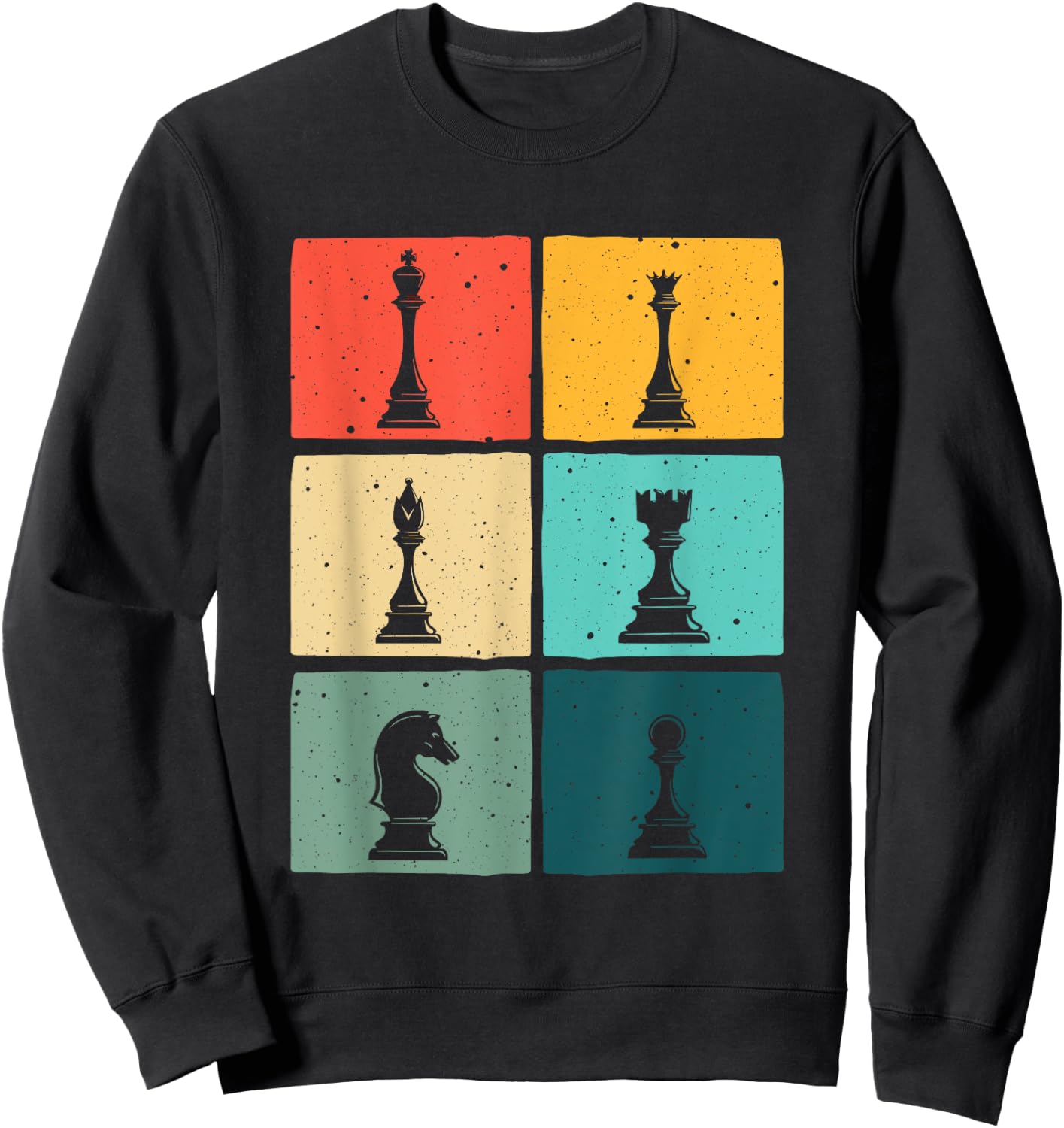 Funny Chess Gift Women Boys Kids Chess Player Pieces Sweatshirt - Sweatshirt | Black