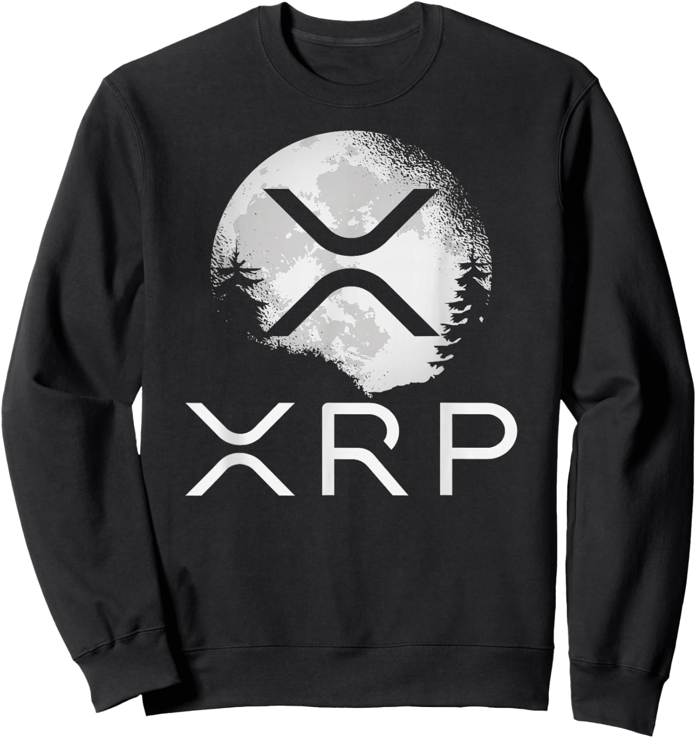 Ripple Coin Xrp Ledger Moon Cryptocurrency Bull Market Sweatshirt - Sweatshirt | Black