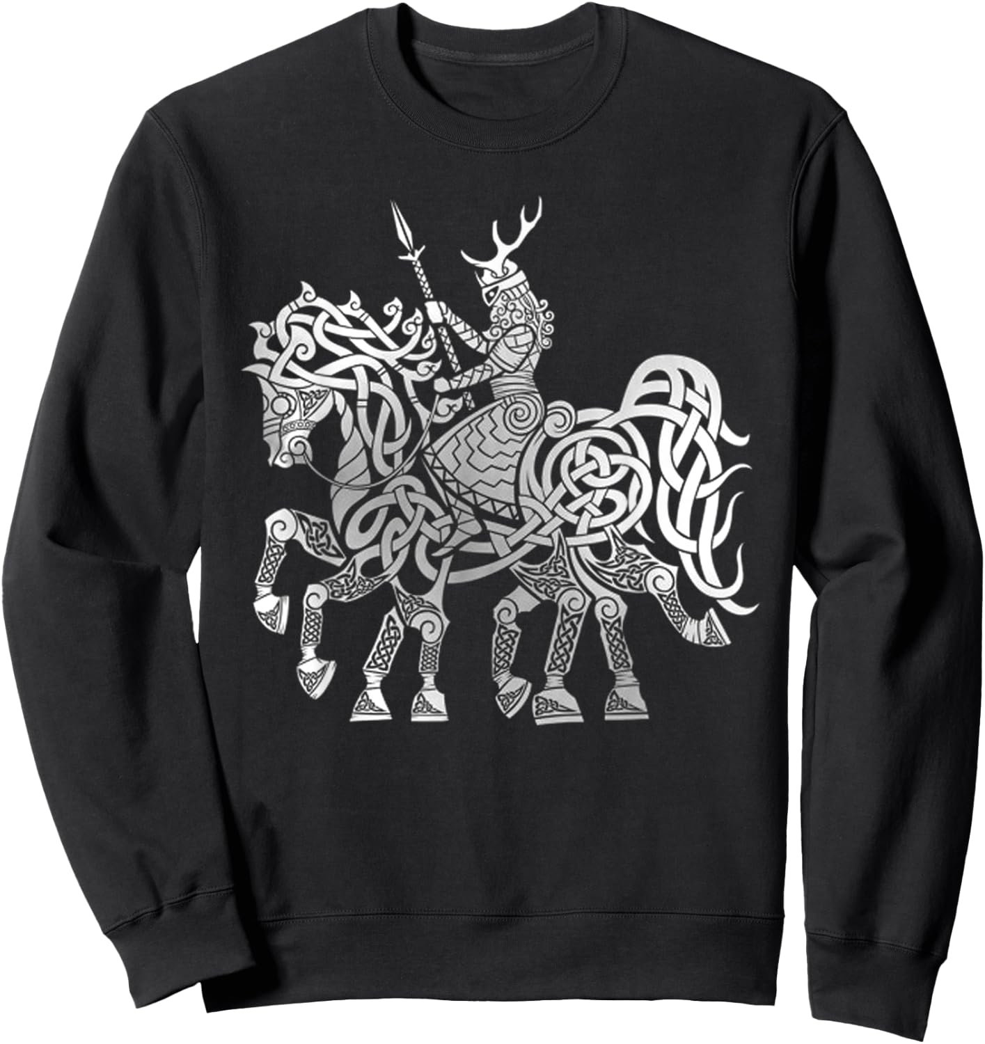 Sleipnir Viking Valhalla North Myths Celtic Symbols Sweatshirt - Sweatshirt | Black