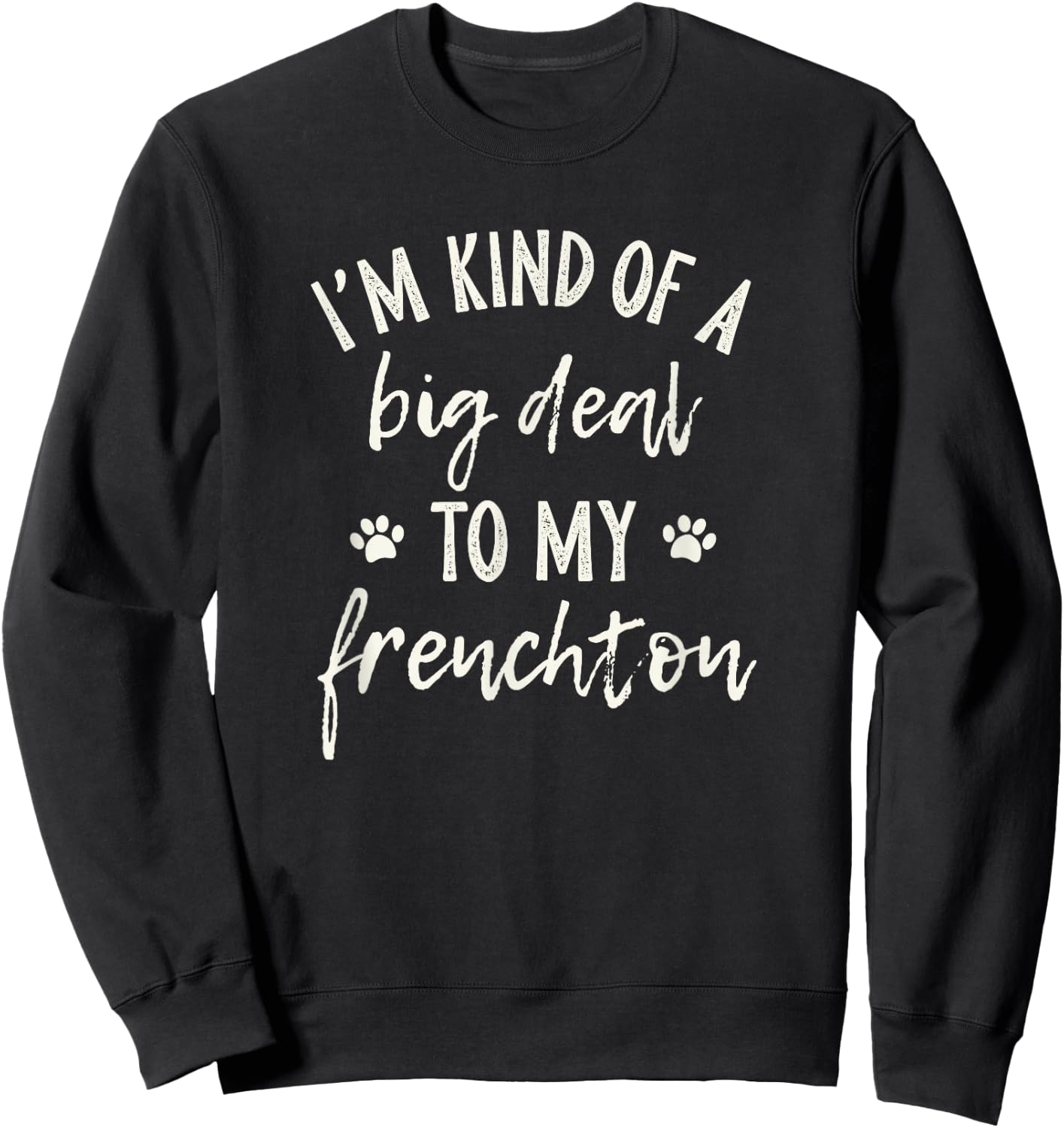 Frenchton Gifts - Cute Frenchton Dog , Black, Women's, Adult, Short Sleeve, , Small Sweatshirt - Sweatshirt | Black