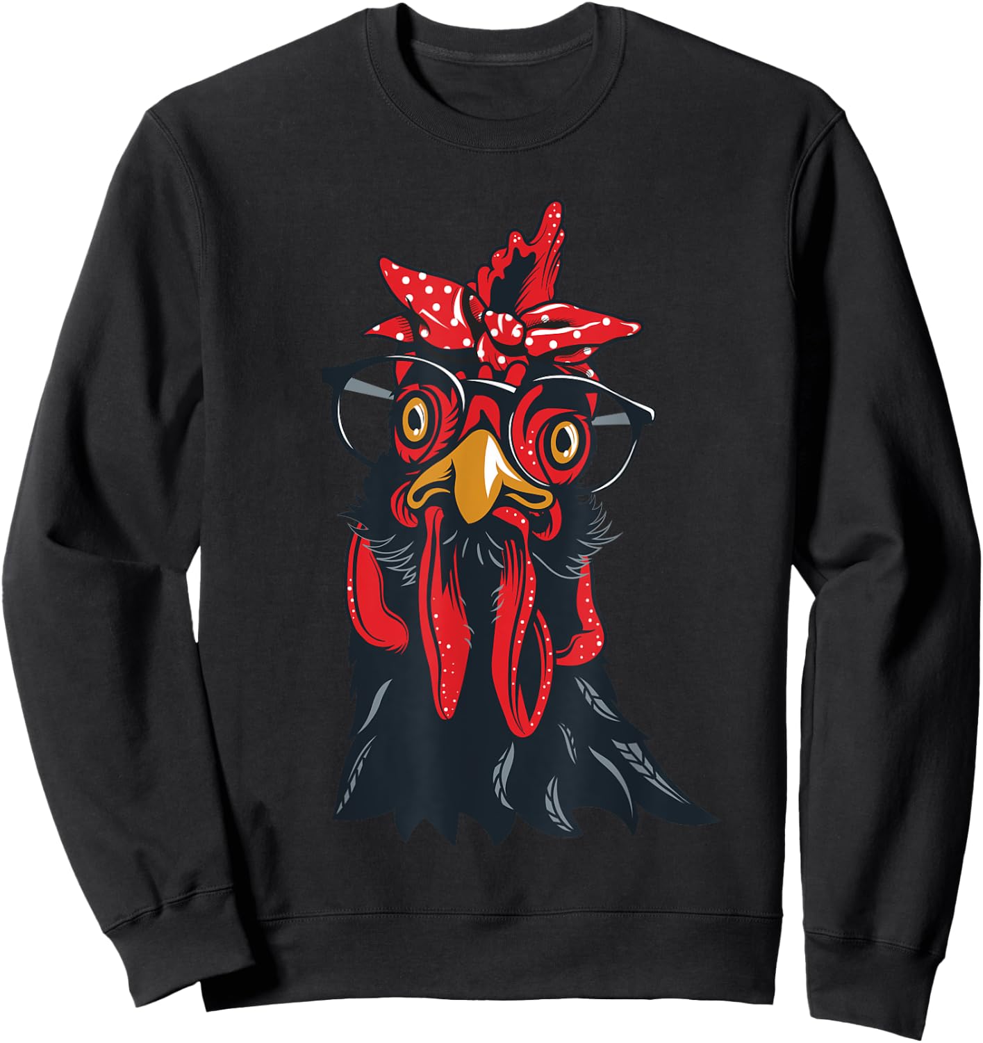 Chicken Lover Shirt Women Girls Farmer Rancher Chicken Sweatshirt - Sweatshirt | Black